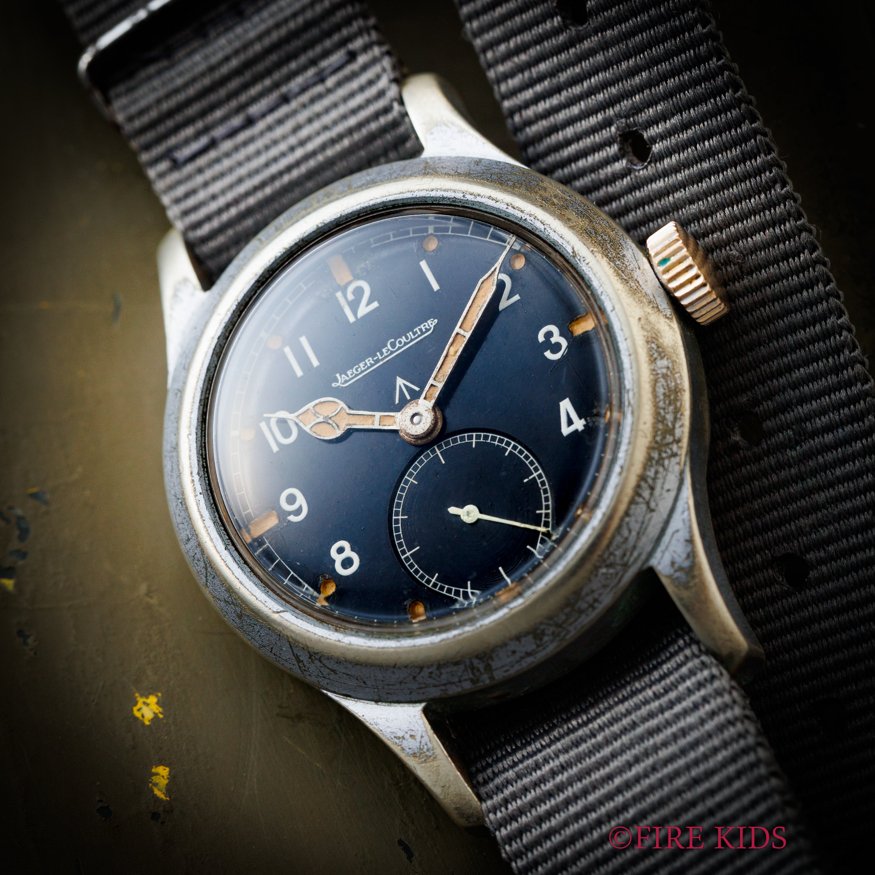 ジャガールクルト ダーティダース イギリス陸軍 W.W.W. 手巻き 1940年代製