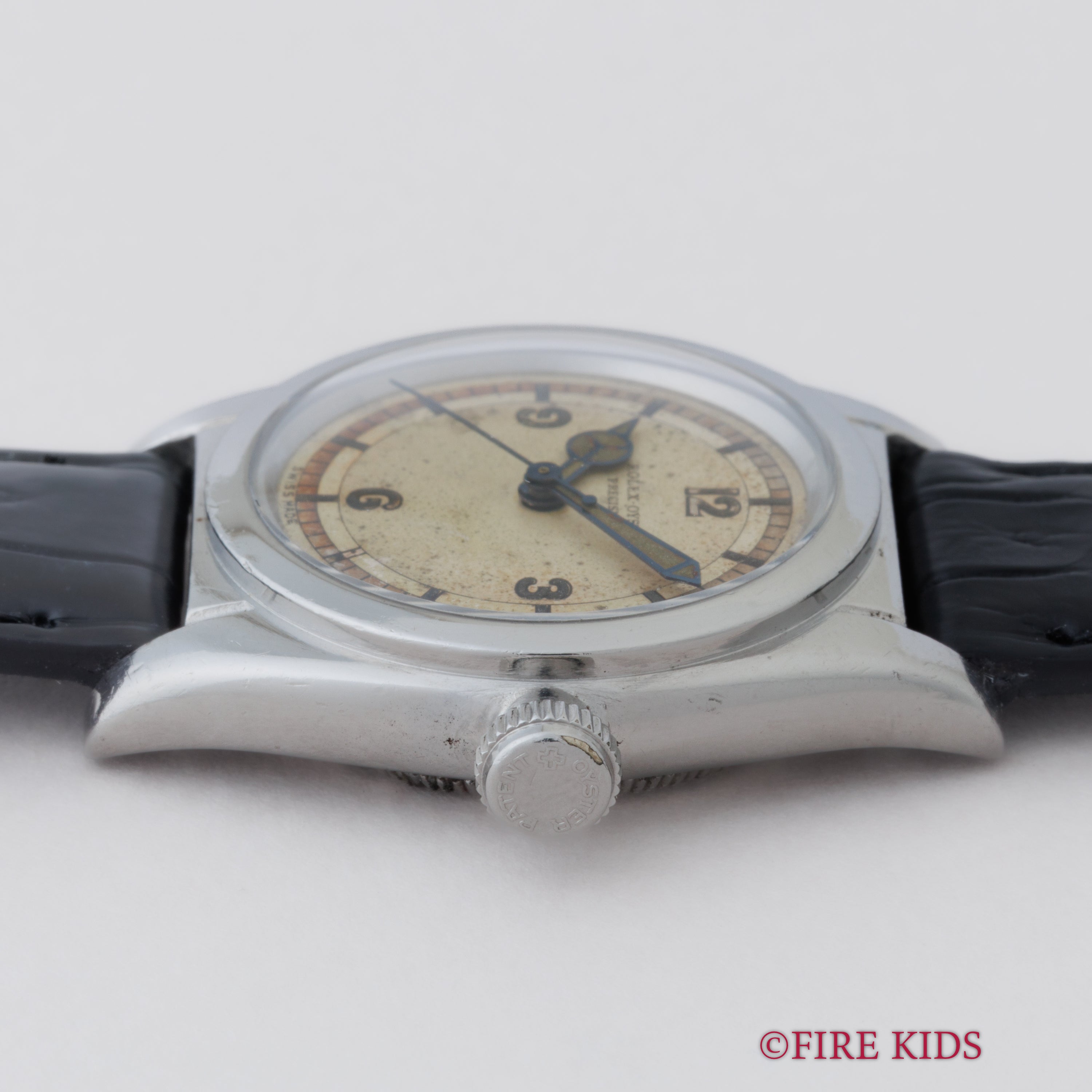 ロレックス オイスター フラットバック 1939年製 Ref.2765 ツートンミラーサークルダイヤル メルセデスハンド