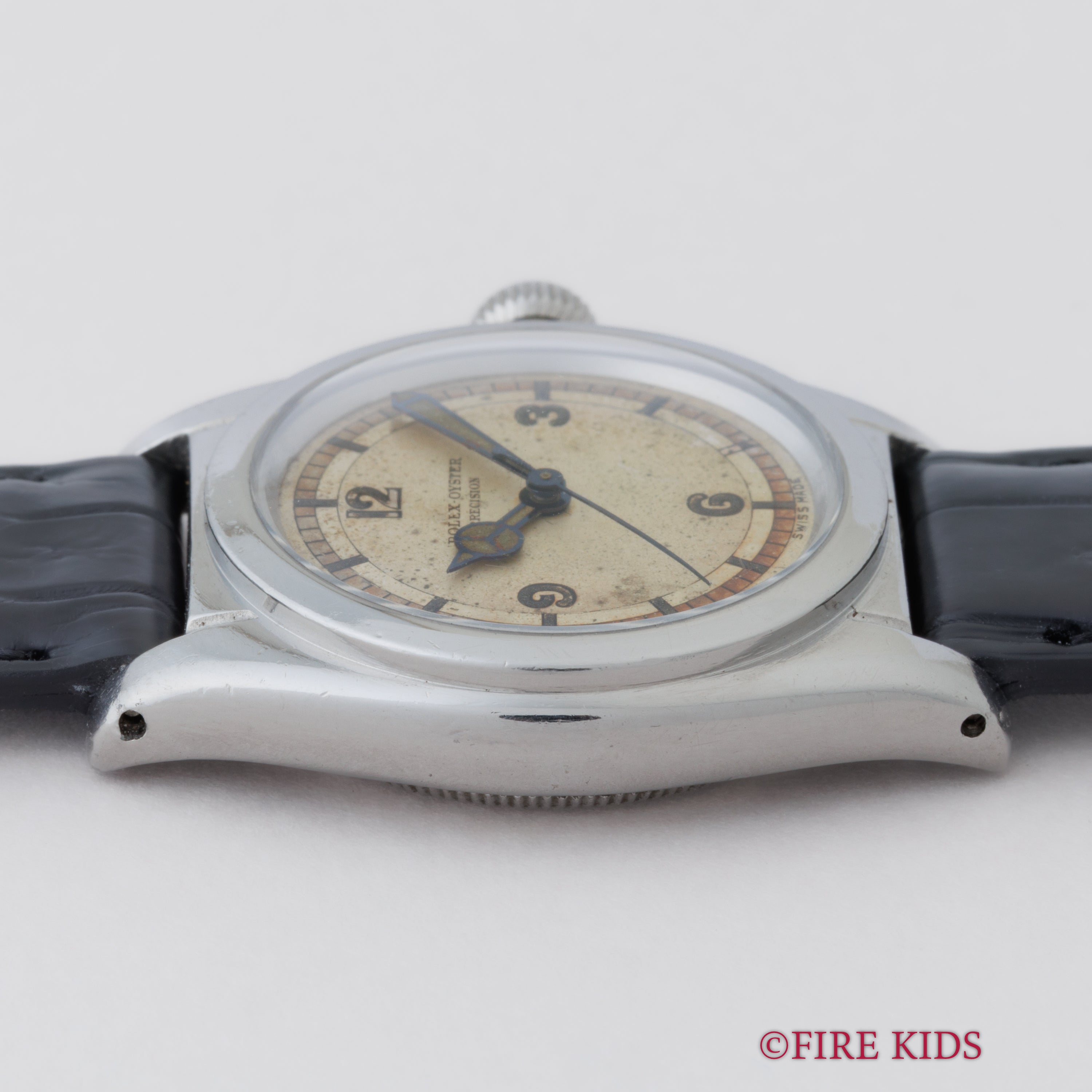 ロレックス オイスター フラットバック 1939年製 Ref.2765 ツートンミラーサークルダイヤル メルセデスハンド