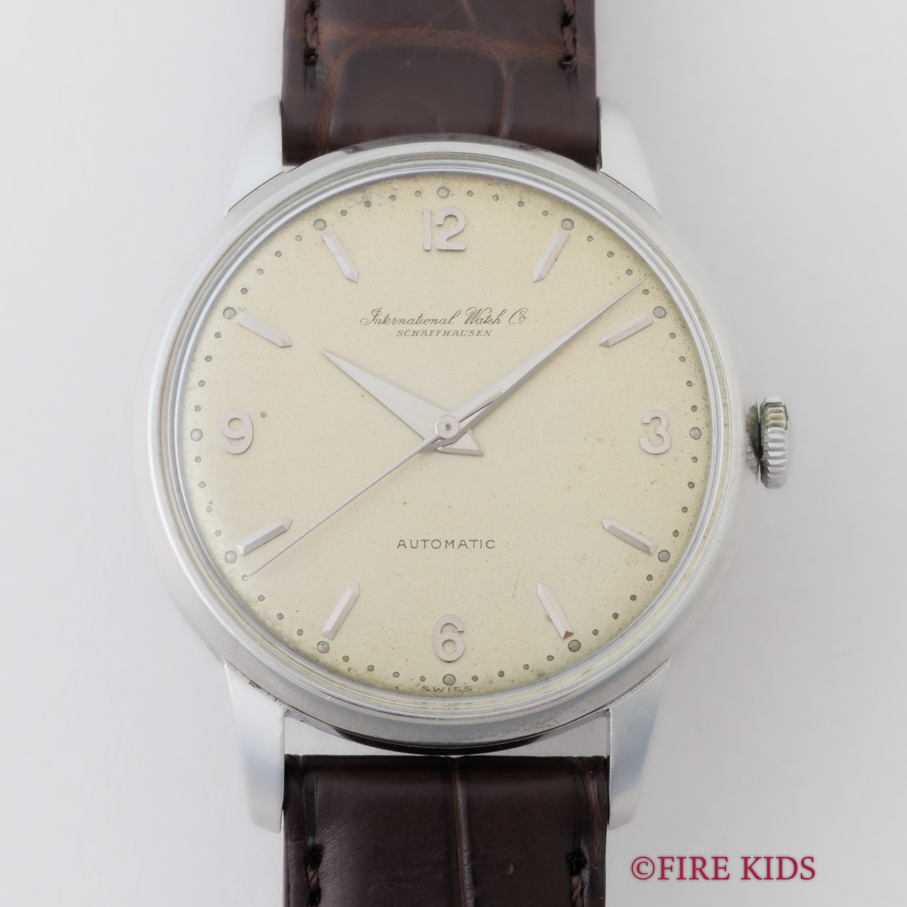 IWC ラウンドケース 1952年製 パティーナダイヤル ペラトン式自動巻Cal.852