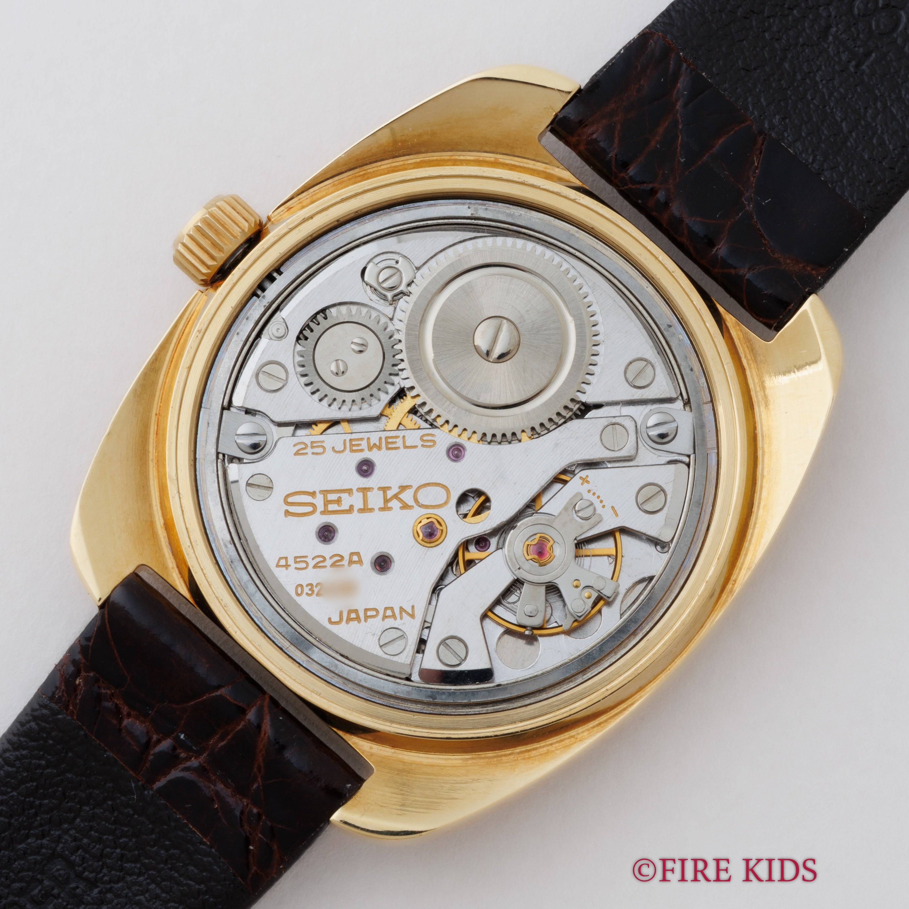 グランドセイコー 18金無垢ケース 1970年製（昭和45年製） 10振動手巻 45GS Ref.4522-8010 メーカー修理明細
