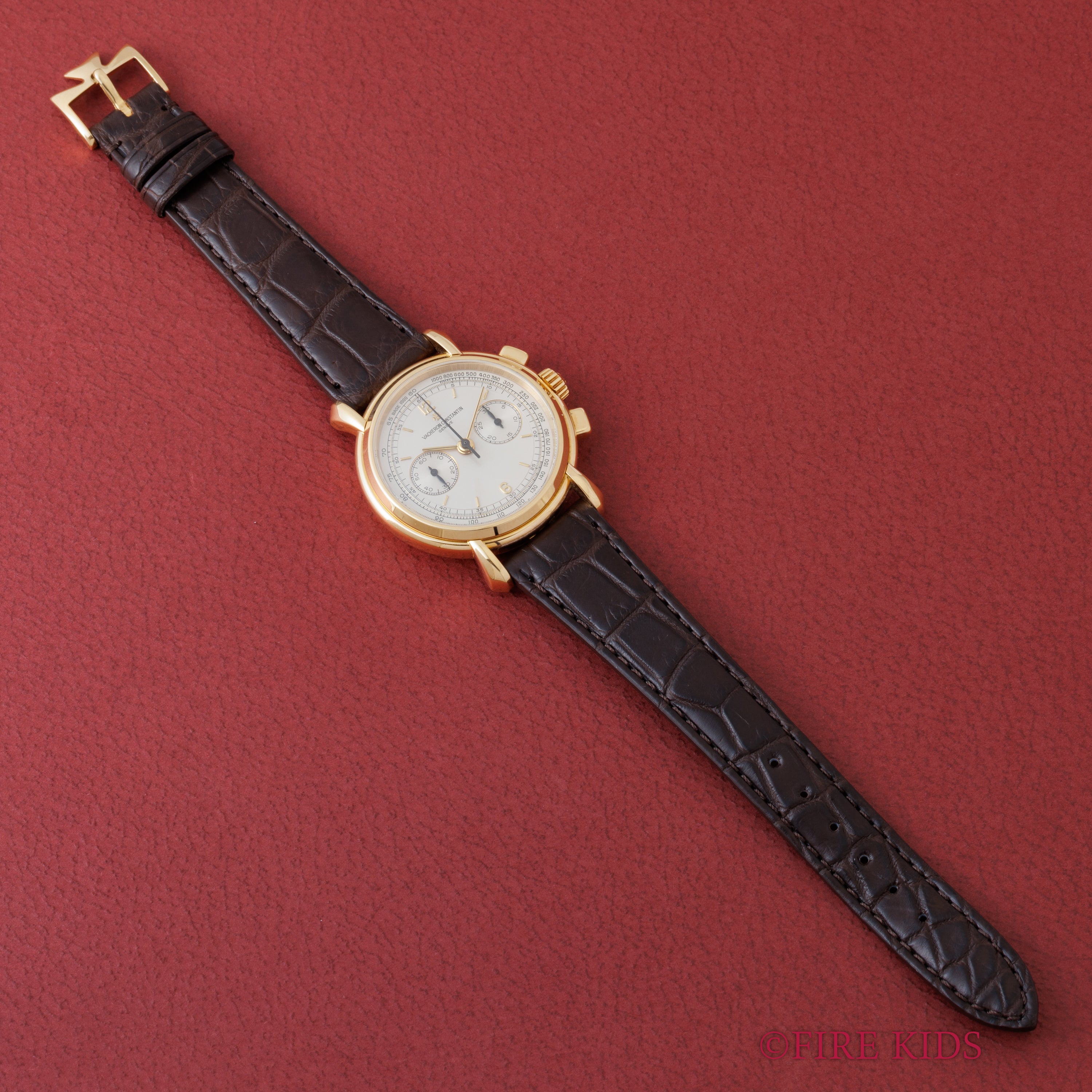 ヴァシュロン・コンスタンタン ヒストリカル 2レジスタークロノグラフ 1990年代製 Ref.47101/218金無垢 純正尾錠