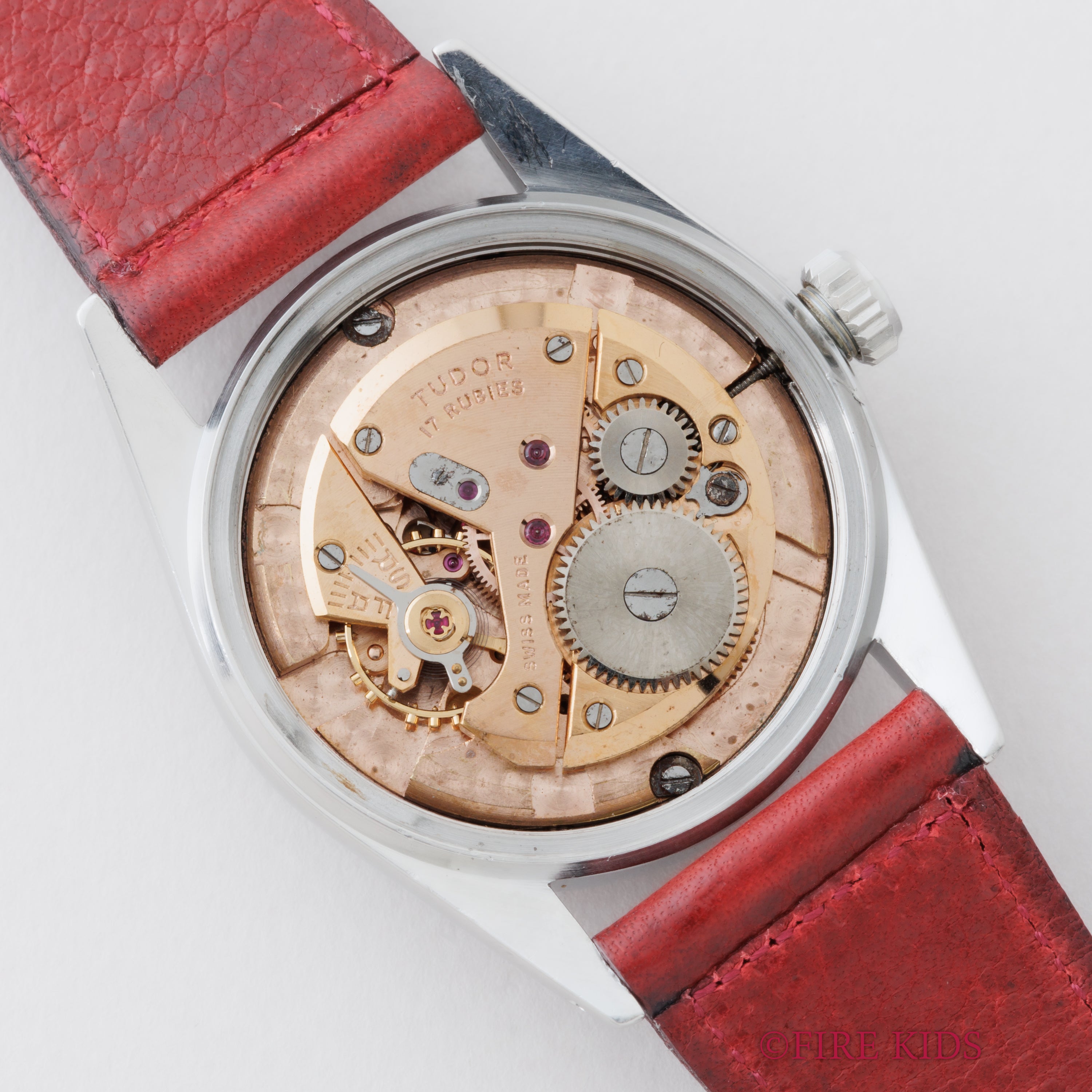 チューダー 小バラ オイスターデイト 手巻 1954~1955年製 王冠リューズ BIGケース