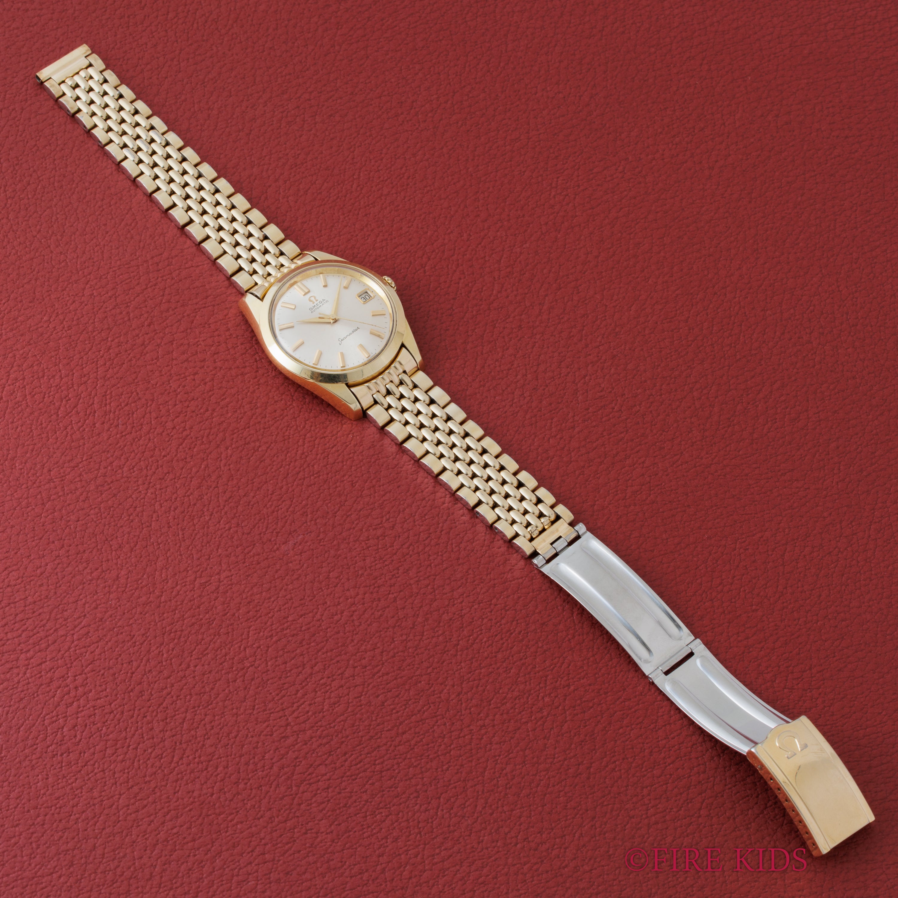 オメガ シーマスター オートマチック 1963年製 Ref.14763-62 純正ブレス Cal.562 トップゴールド