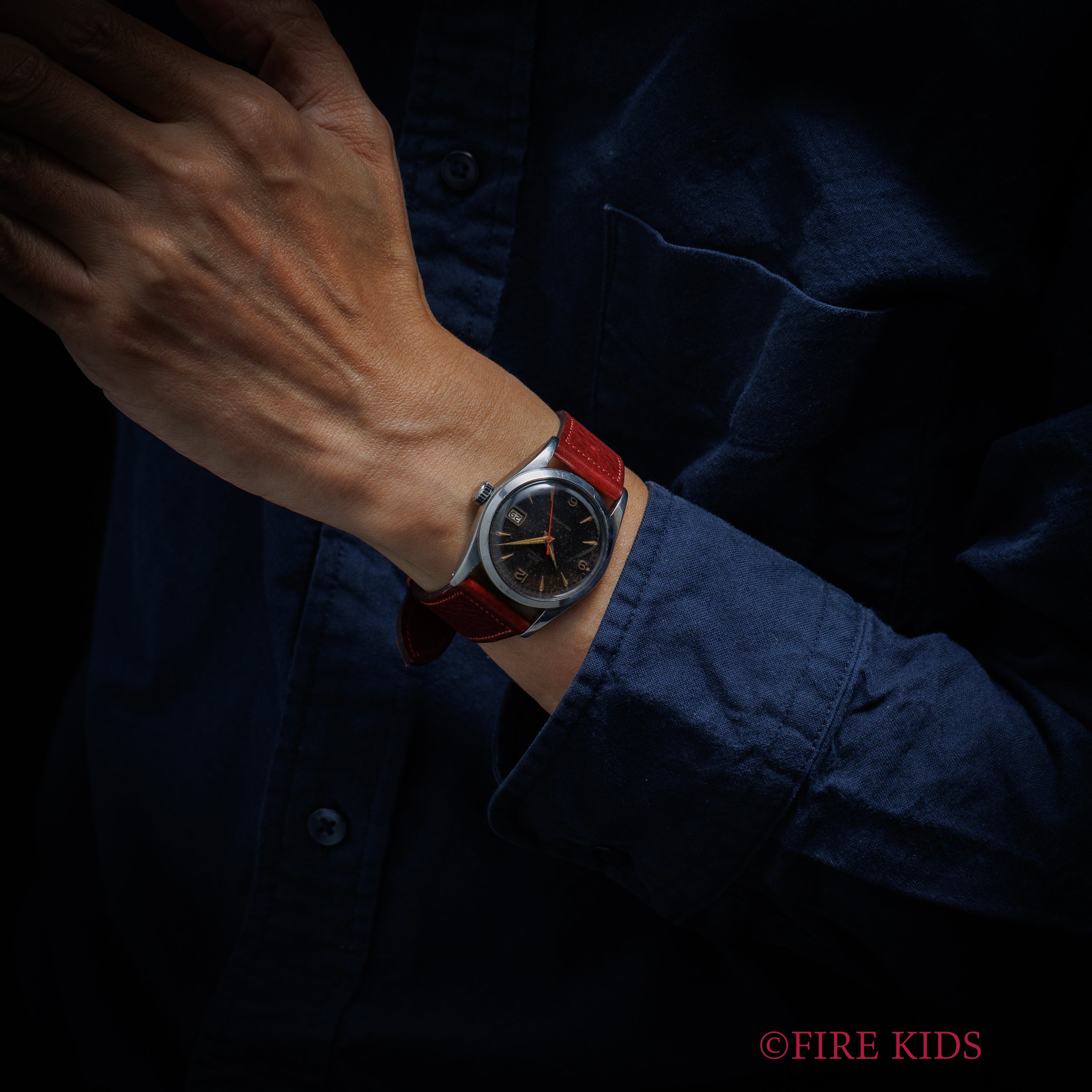 チューダー 小バラ オイスターデイト 手巻 1954~1955年製 王冠リューズ BIGケース