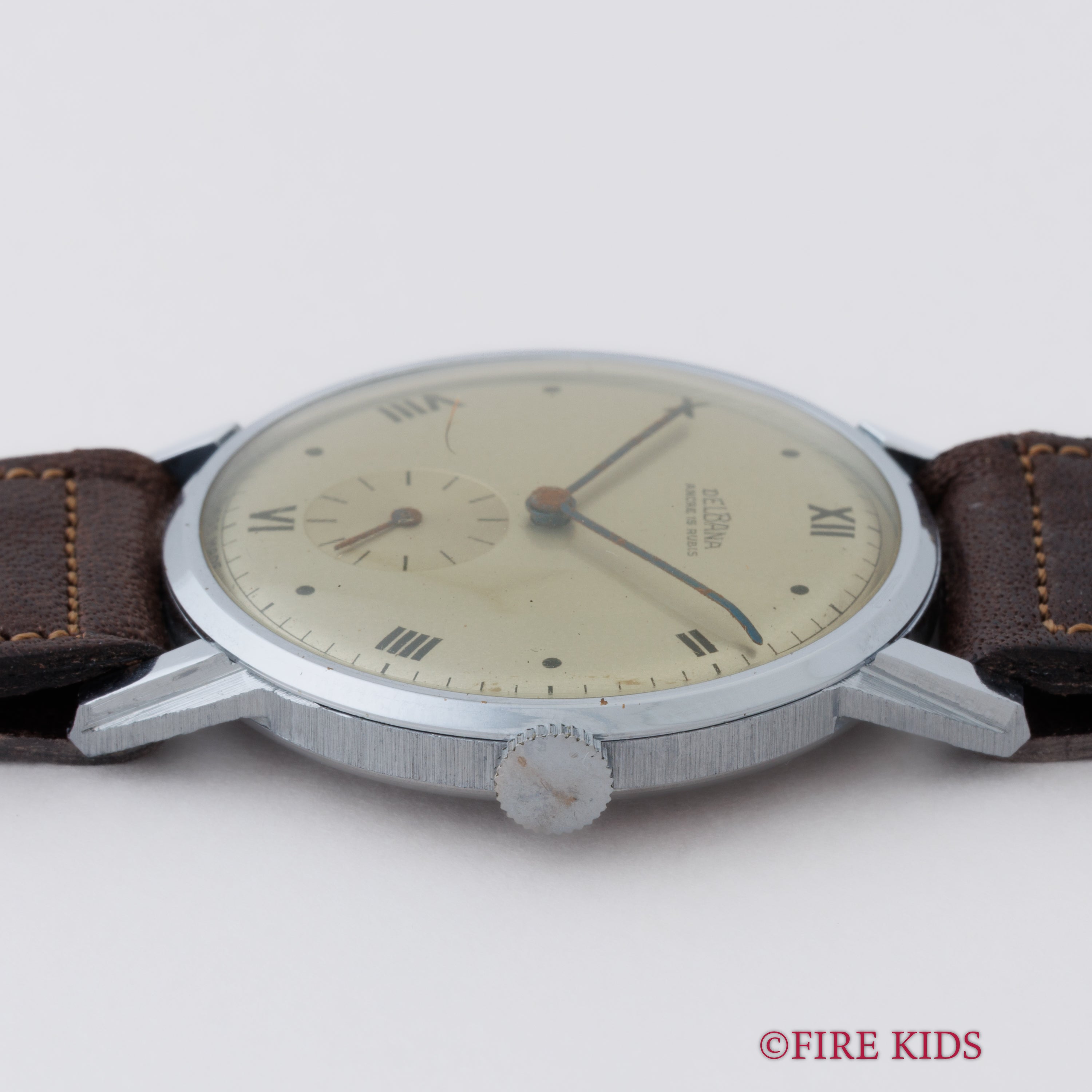 DELBANA 無名系 飛びローマンダイヤル ノンポリッシュ 手巻き