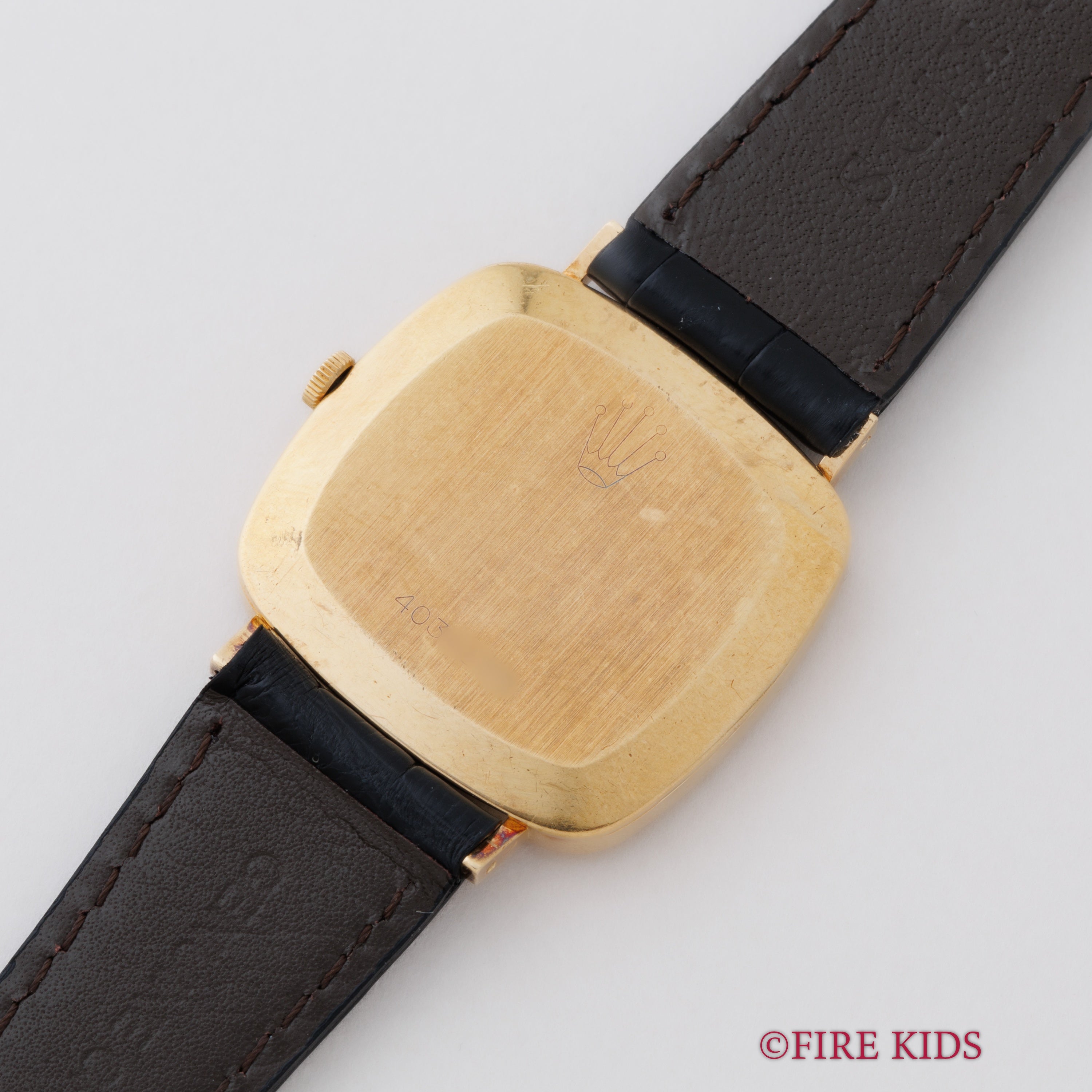 ロレックス チェリーニ クッションケース 1974年製 18金無垢 レッドグラデーションダイヤル 純正尾錠、冊子付