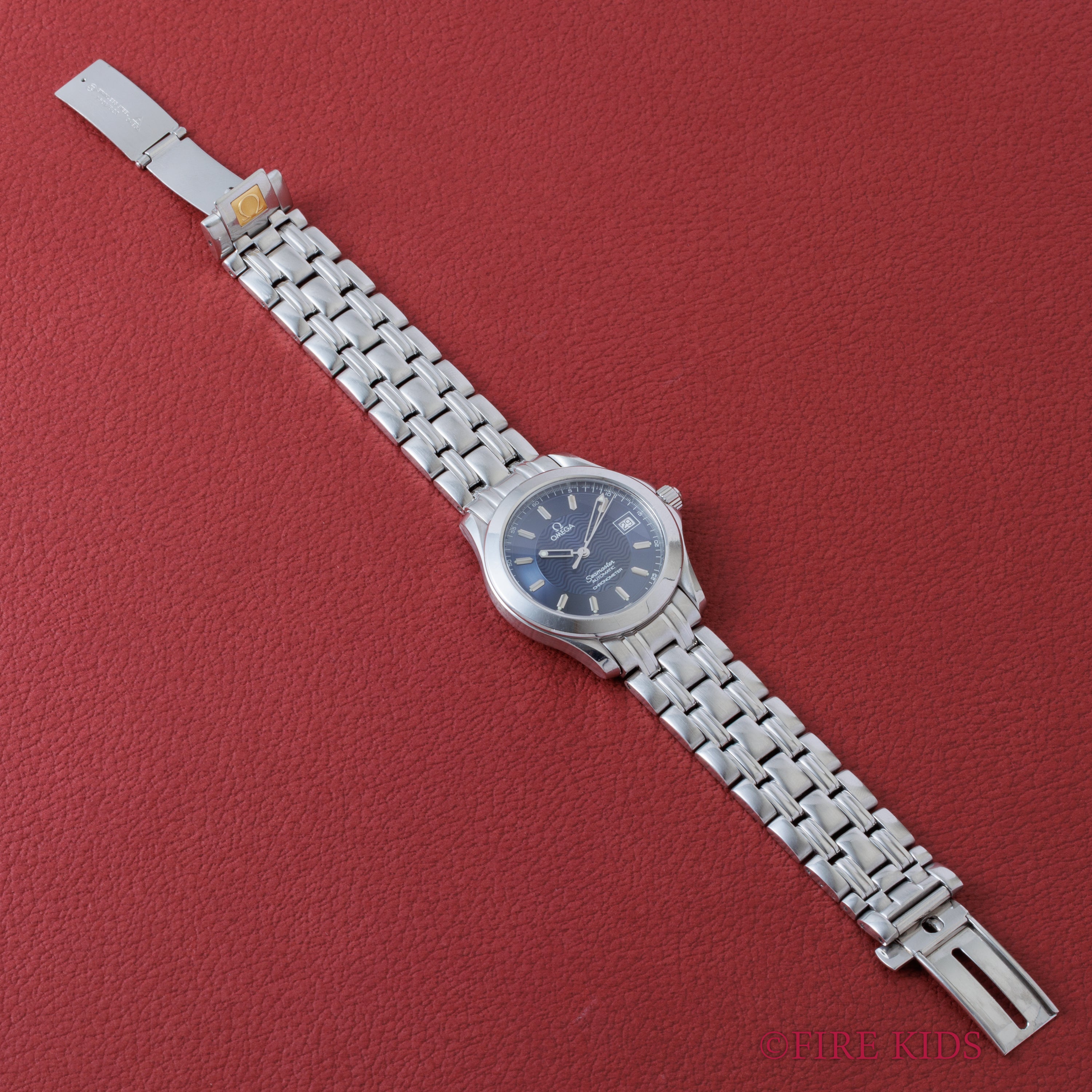 オメガ シーマスター 120 1995年製 Ref.2501.89 ブルーダイヤル クロノメーター自動巻