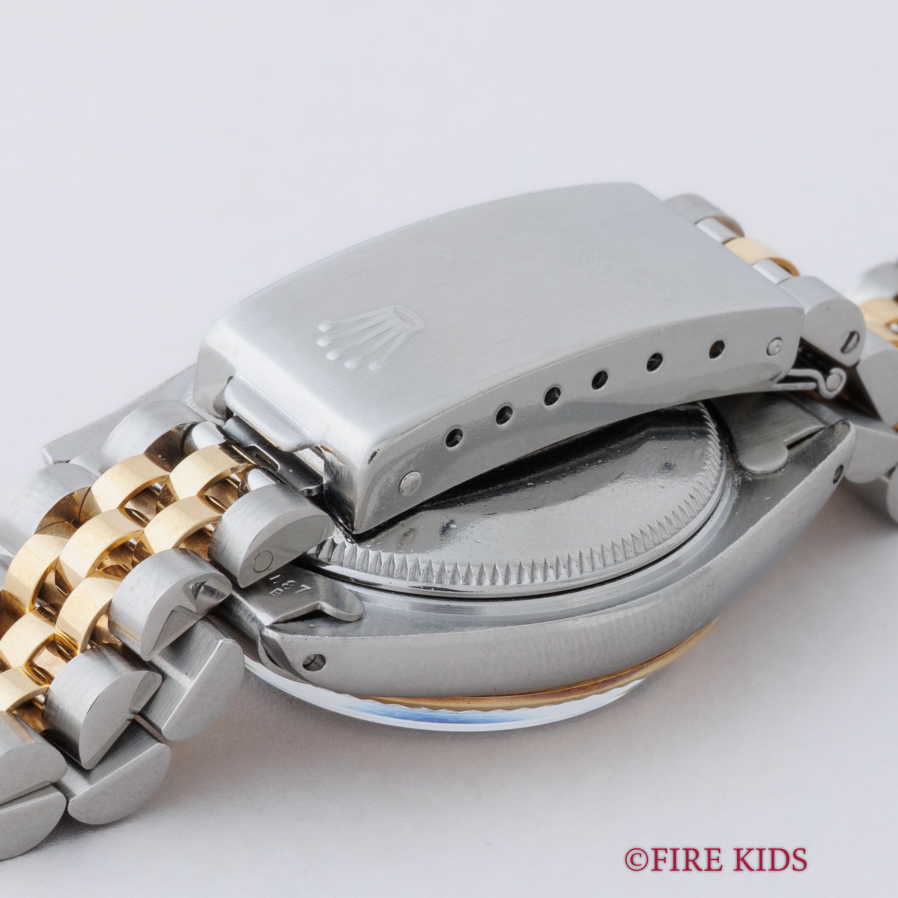 ロレックス 30㎜デイトジャストコンビ 1979年製 ホワイトローマンダイヤル Ref.6827 ギャラ付