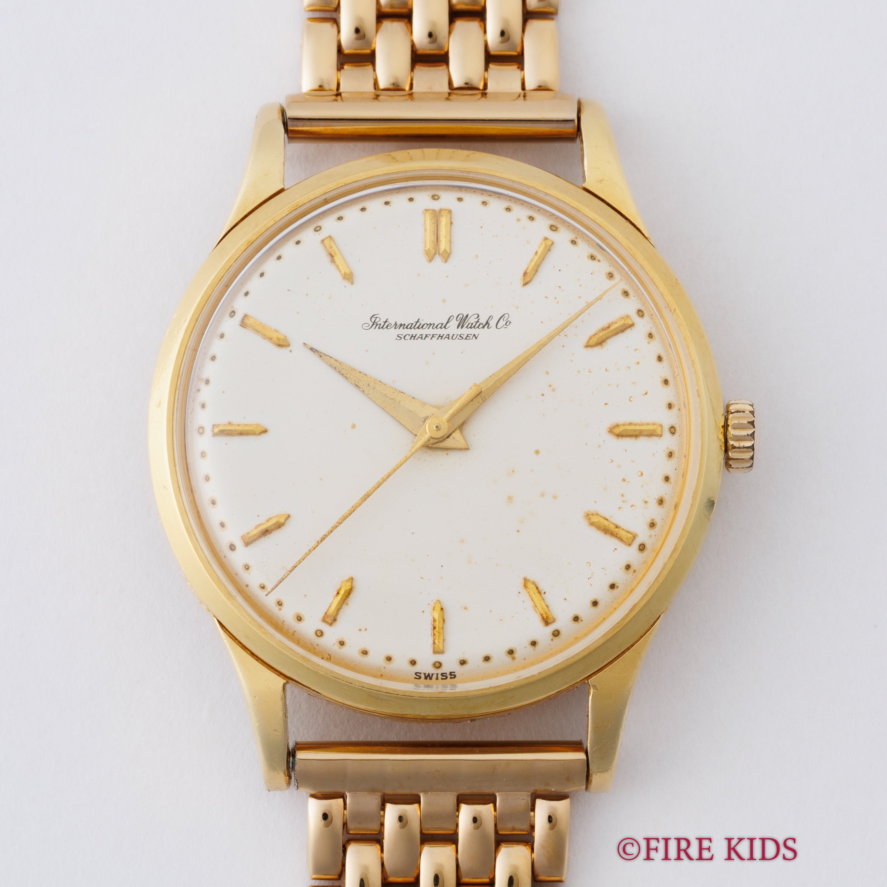 IWC Cal.89 1962年製 18金無垢イエローゴールド 手巻き ラウンドケース