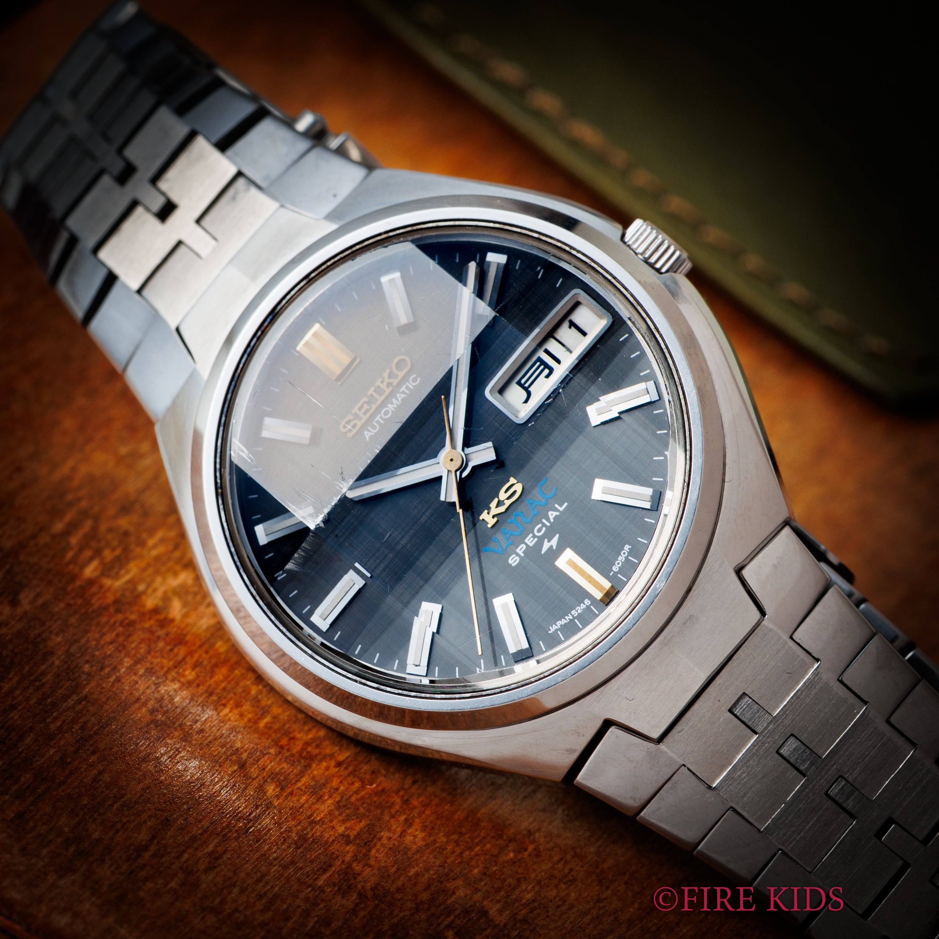 キングセイコー バナック スペシャル 1972年製 Ref.5246-6040 グレーダイヤル カットガラス ハイビート自動巻き