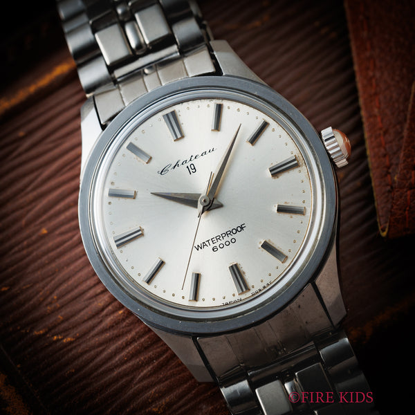 タカノ　シャトー　ウォータープルーフ6000　21石　シャチホコ刻印入り　稼働品 タカノ シャトー ウォータープルーフ6000 21石 シャチホコ刻印