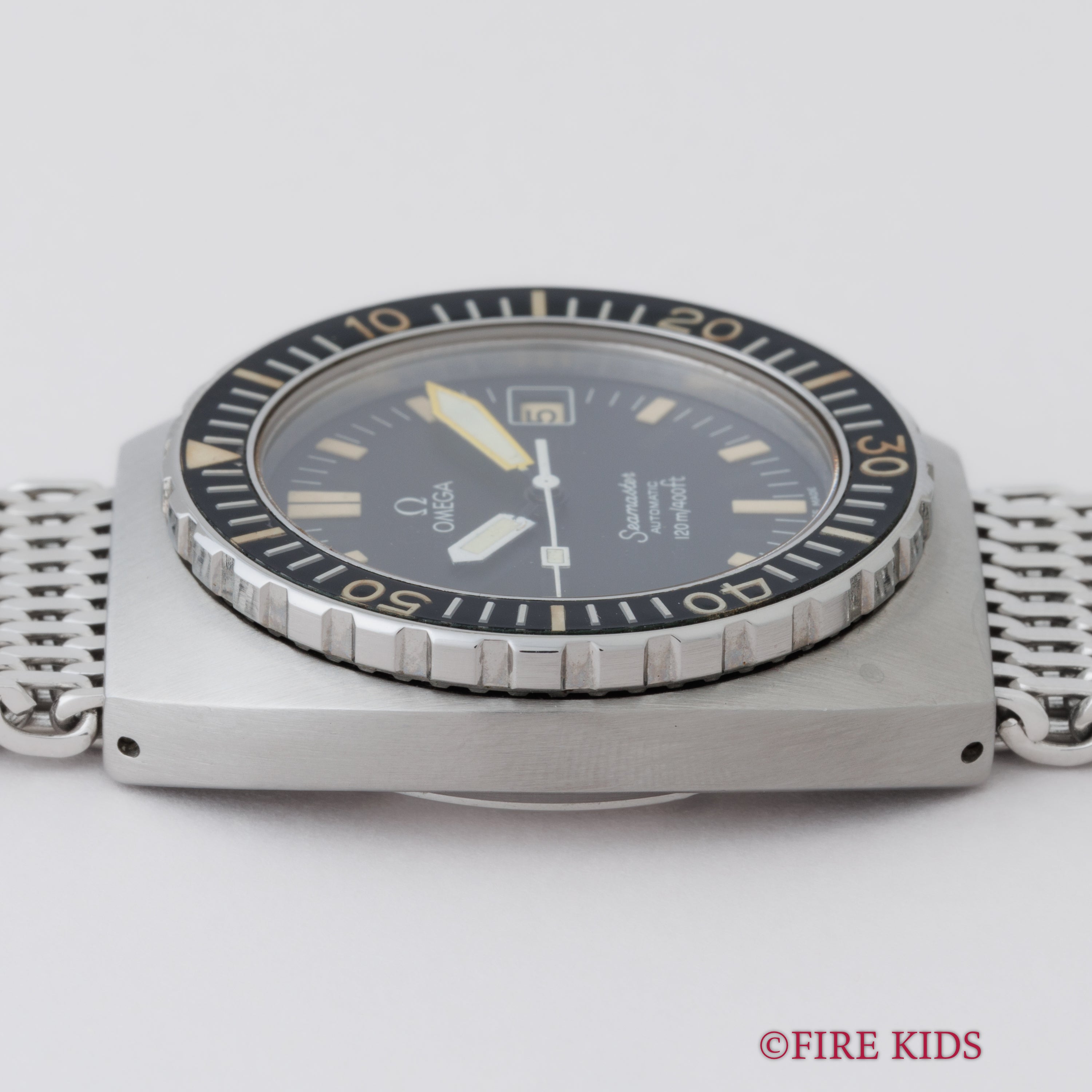 オメガ 1979年製 シーマスター120 ベビープロプロフ Ref.166.0250 純正メッシュブレス