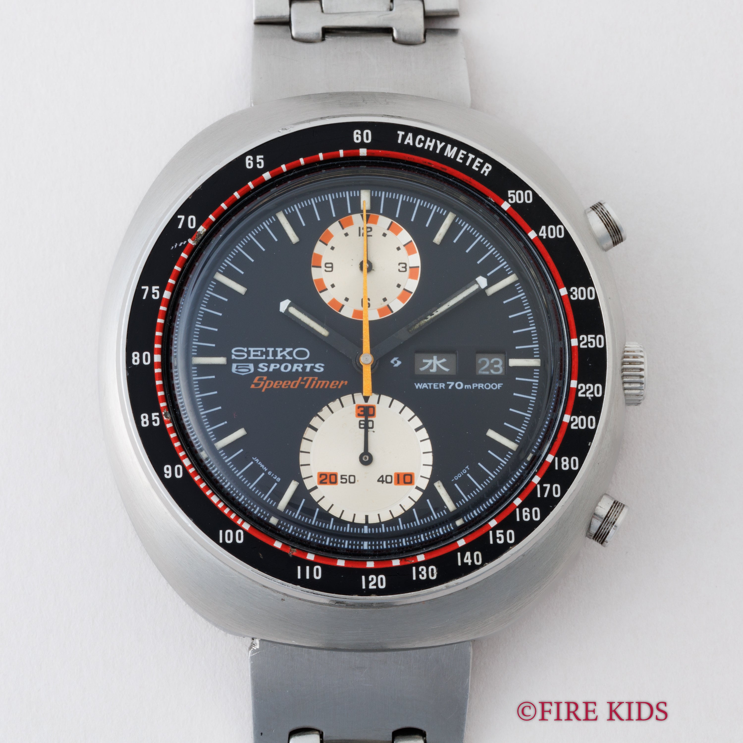 セイコー 5スポーツスピードタイマー1970年製 Ref.6138-0010 UFO 自動巻きクロノグラフ 国内仕様