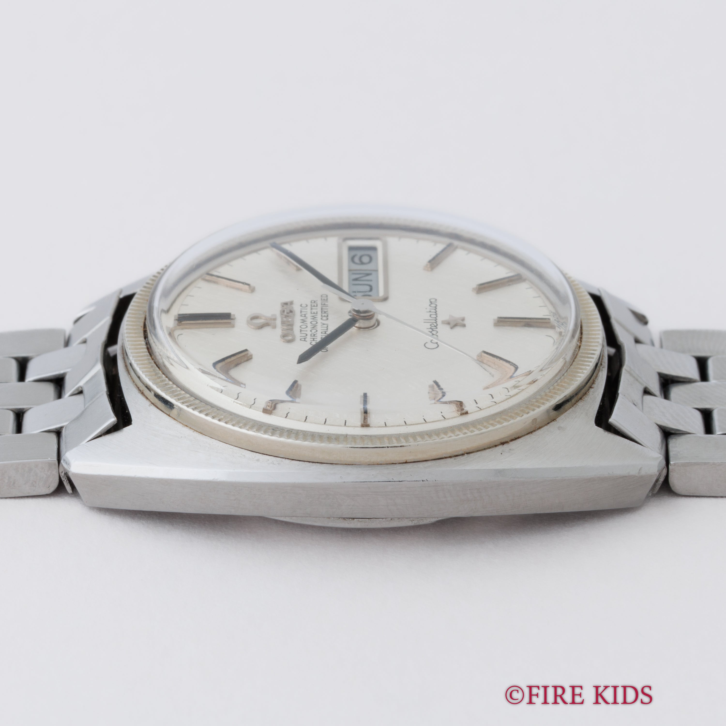 オメガ コンステレーション ジェンタ 1968年製 Ref.168.029 リネンダイヤル 純正ブレス WGコインエッジベゼル