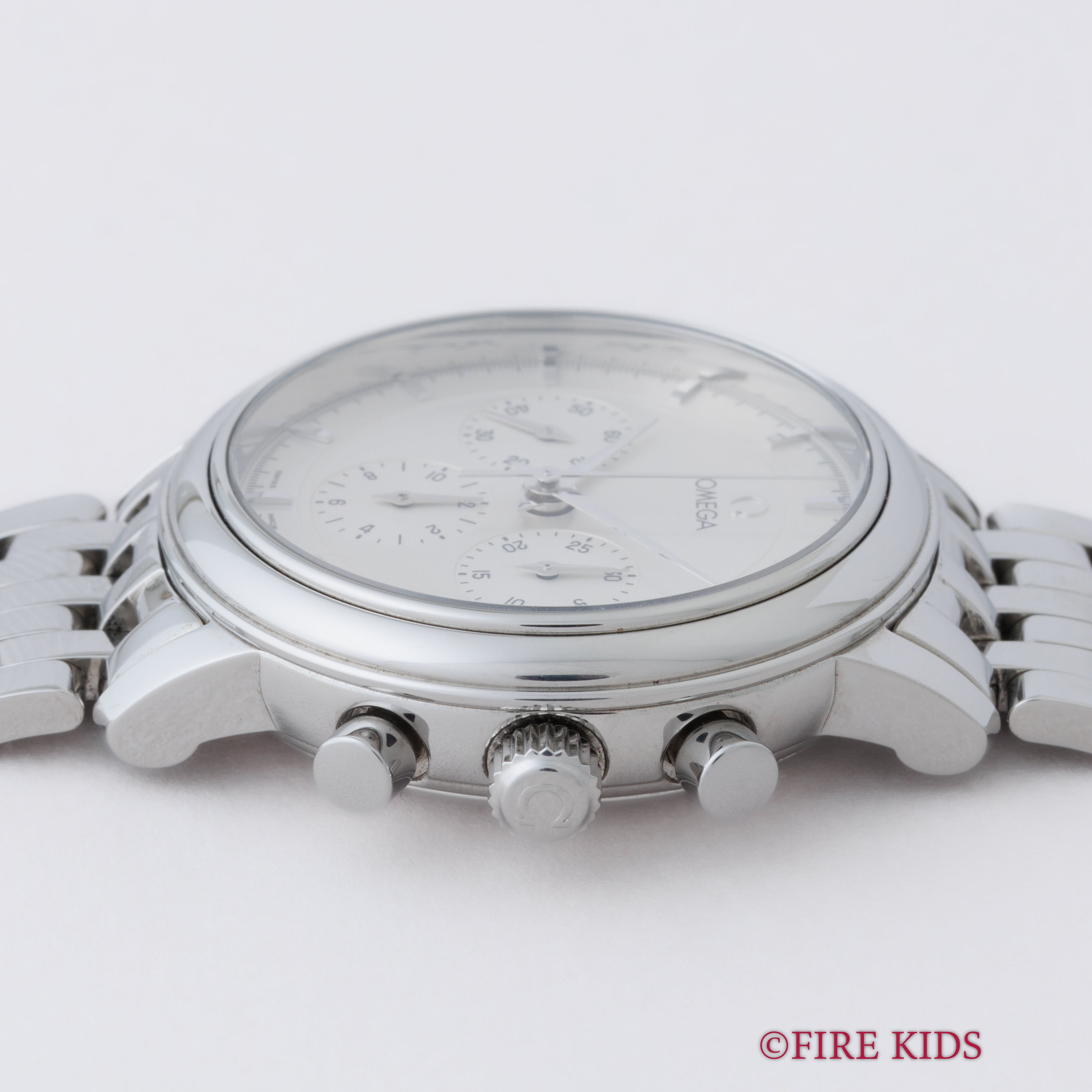 オメガ プレステージ クロノグラフ 1994年製 手巻 Cal.861 シルバーダイヤル 純正ブレス