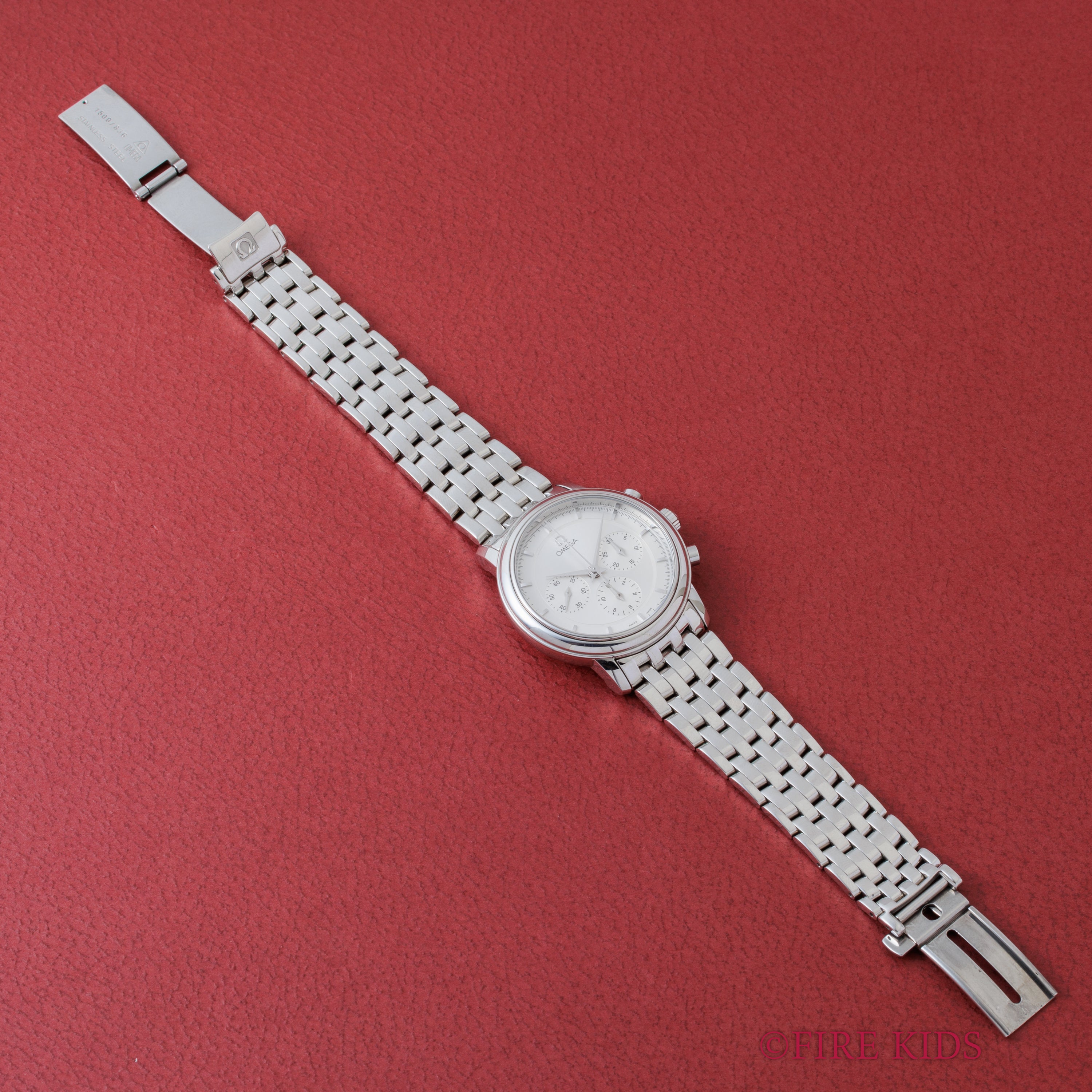 オメガ プレステージ クロノグラフ 1994年製 手巻 Cal.861 シルバーダイヤル 純正ブレス