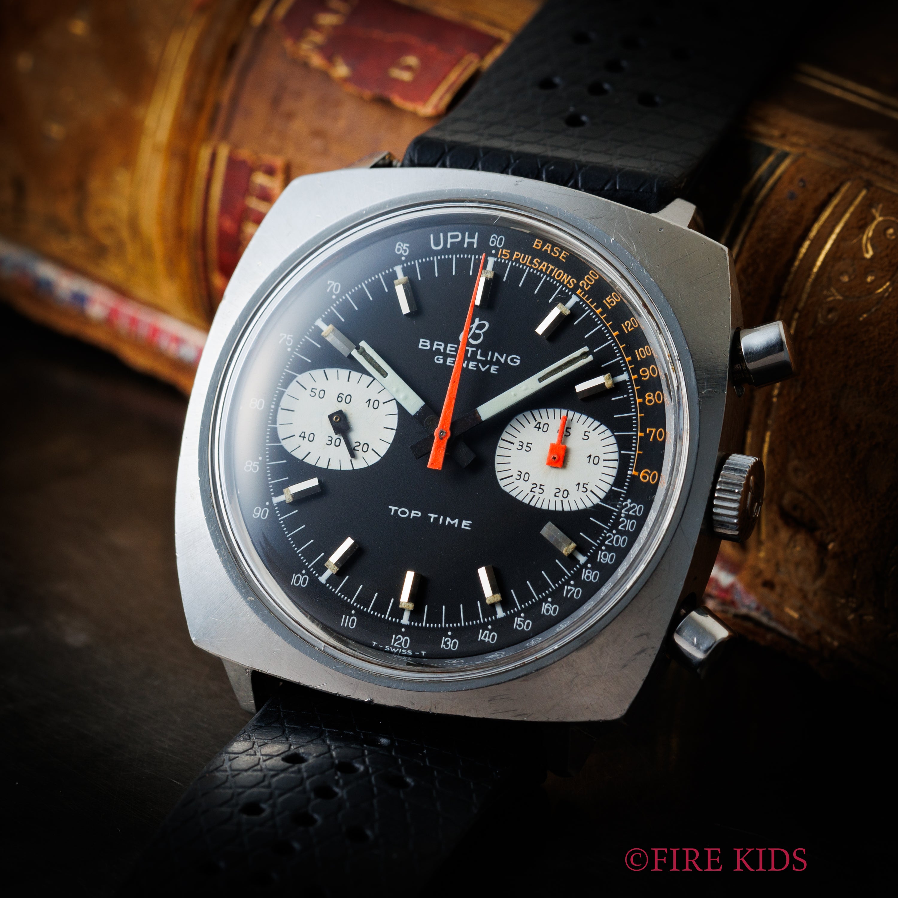 【希少・極美品】ブライトリング 手巻き メンズ アンティーク ヴィンテージ　黒 希少・極美品】ブライトリング 手巻き メンズ アンティーク