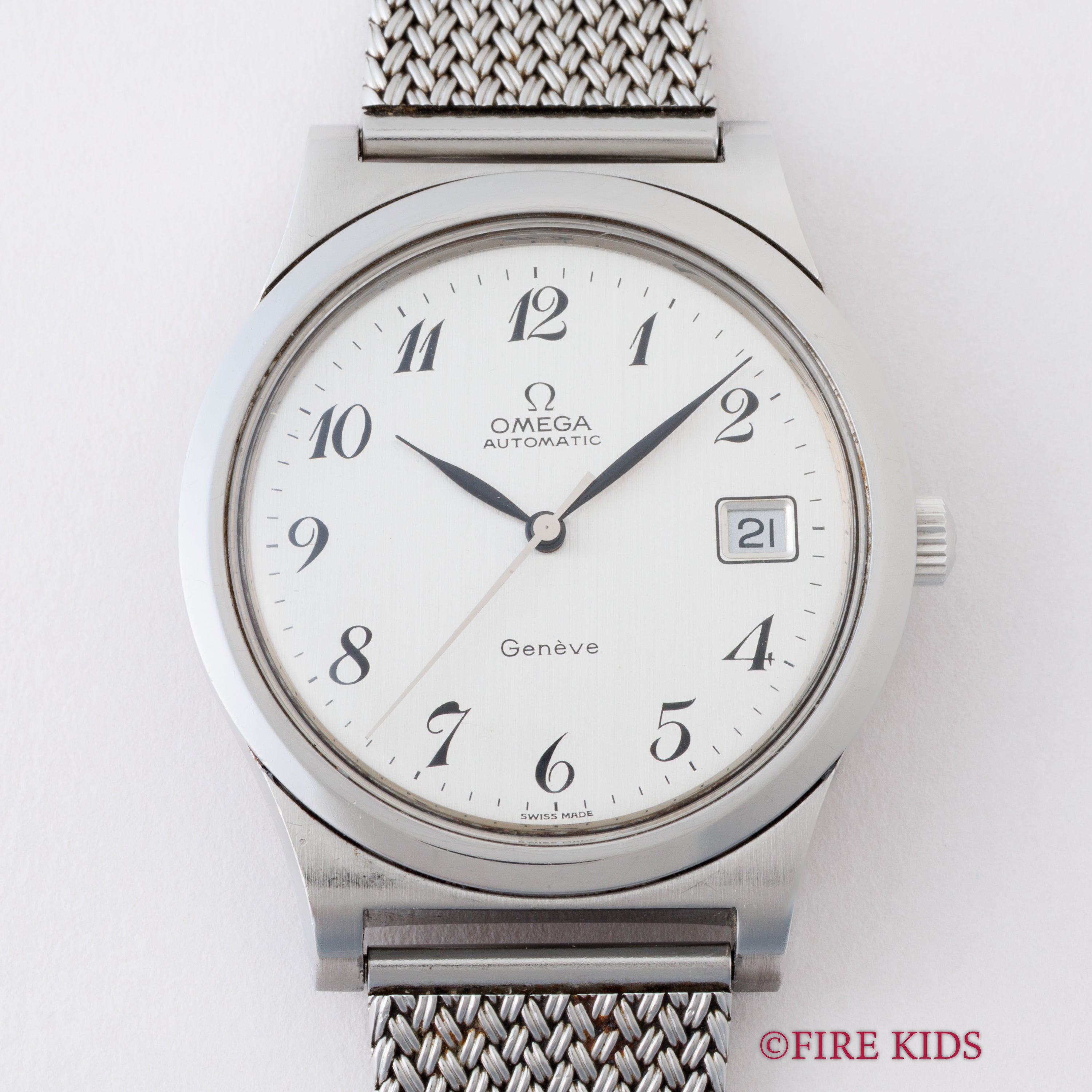 オメガ ジュネーブ オートマチック 1973年製 全アラビアダイヤル Ref