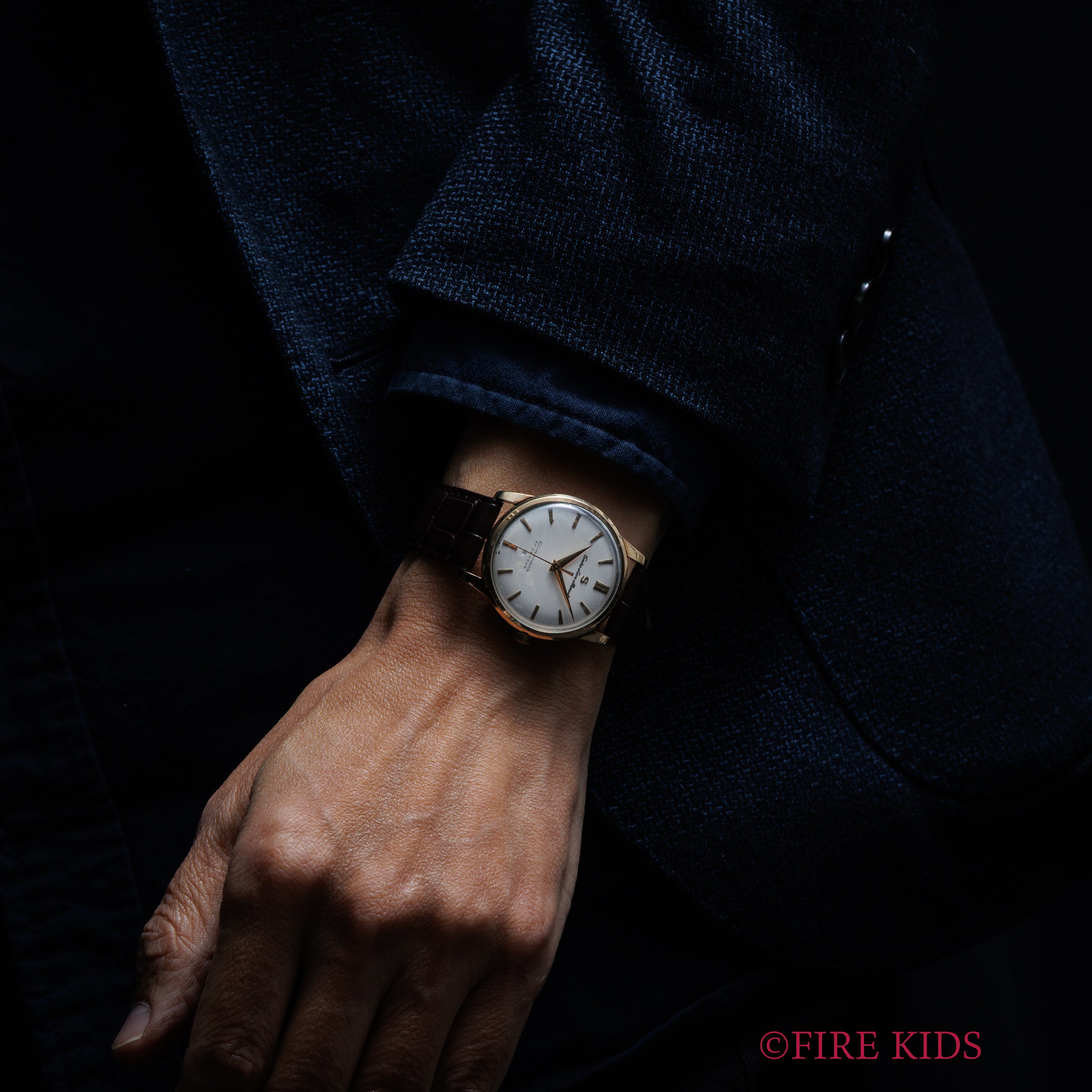 セイコー ロードマーベル 1958年製 Ref.14057 手巻き S蛇 彫文字 SD文字盤 14金張り