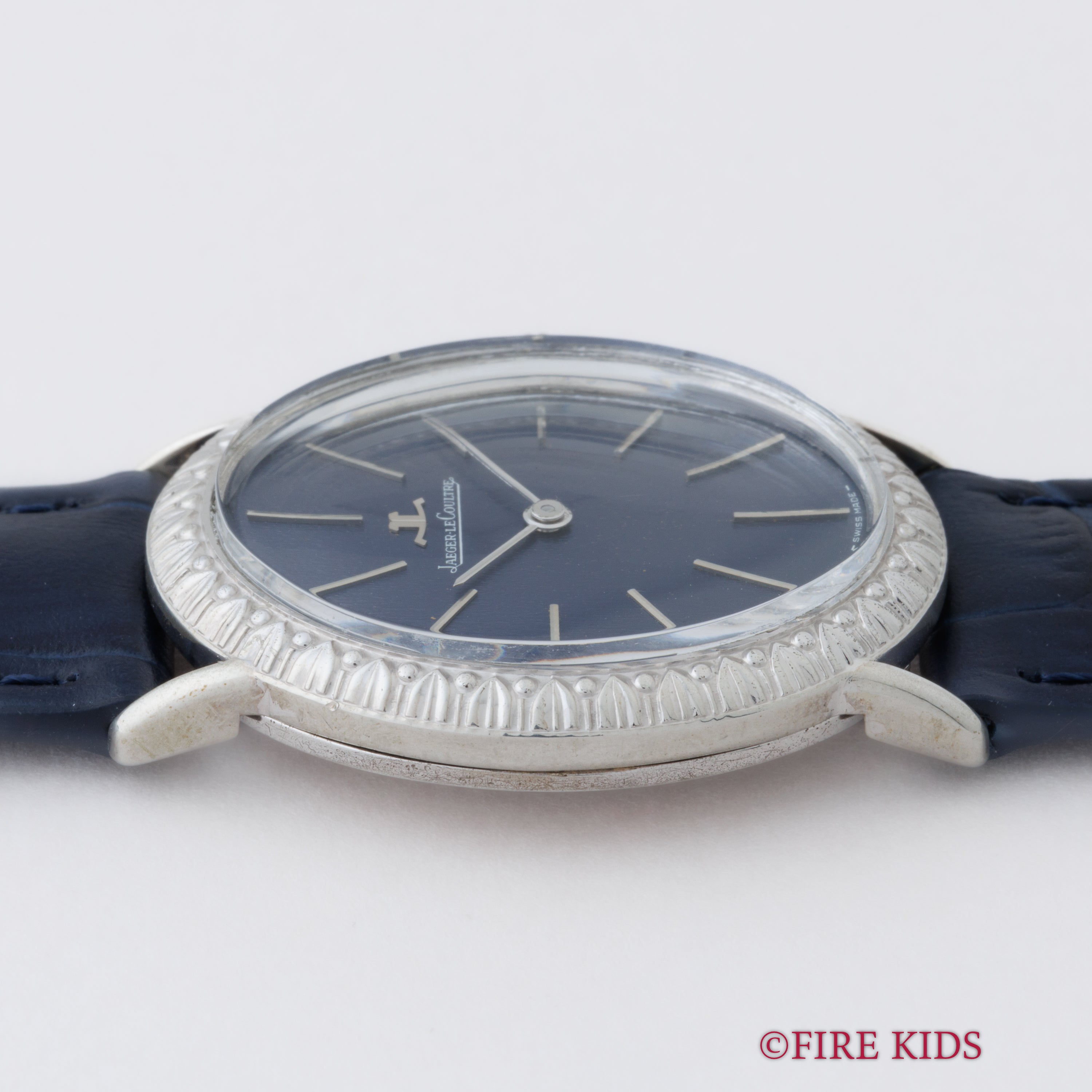 ジャガールクルト 1970年代製 ボーグ 銀無垢ケース ブルーモザイク