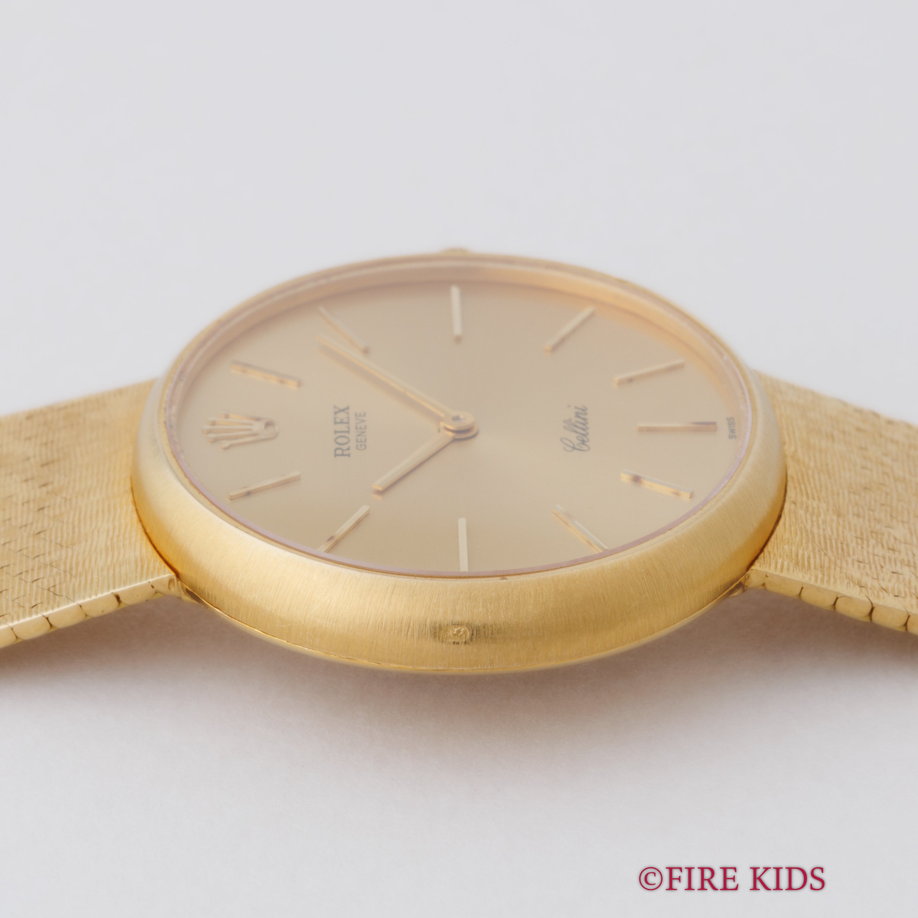 ロレックス チェリーニ 18金無垢イエローゴールドケース、ブレス付き