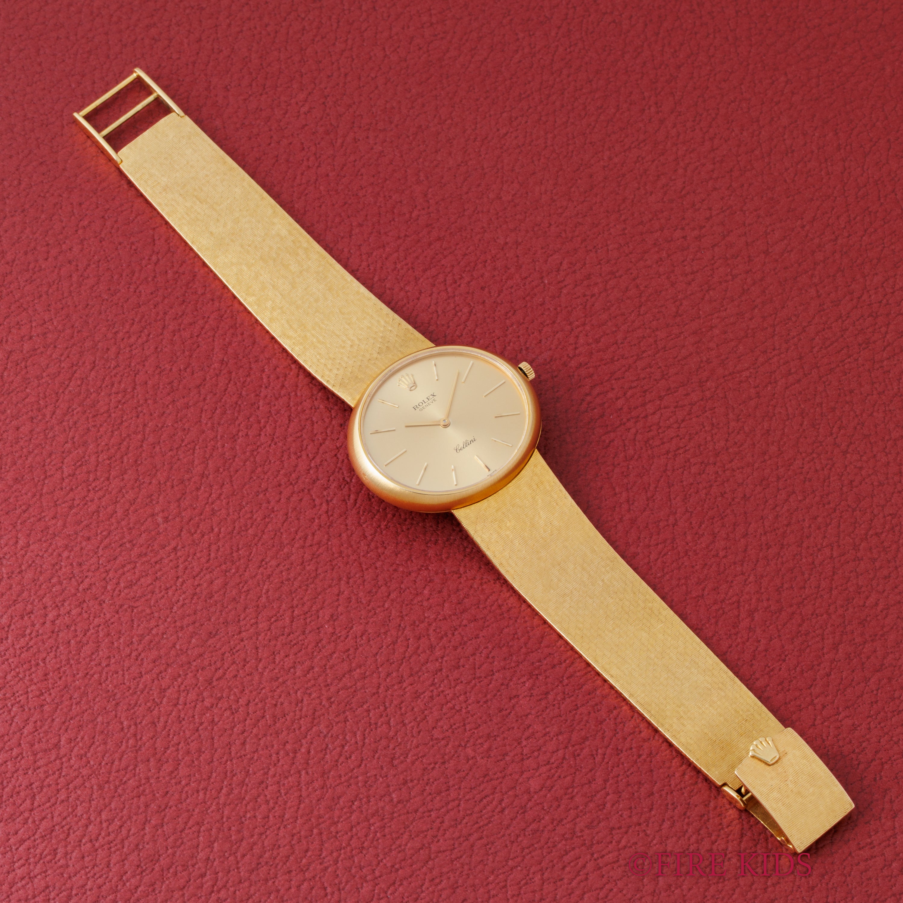 ロレックス チェリーニ 18金無垢イエローゴールドケース、ブレス付き