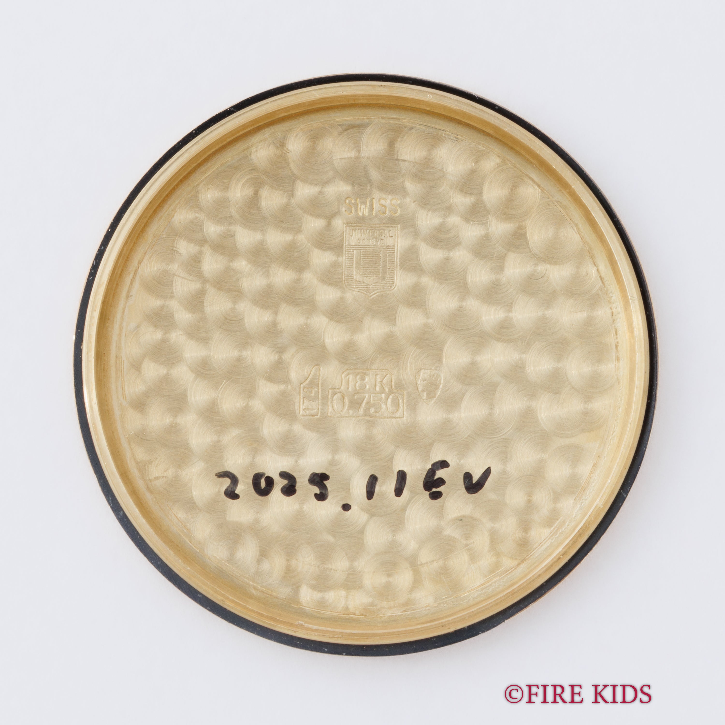 ユニバーサル・ジュネーブ 18金無垢ポールルーター 1960年代製 マイクロローター自動巻 Cal.69 純正GP尾錠