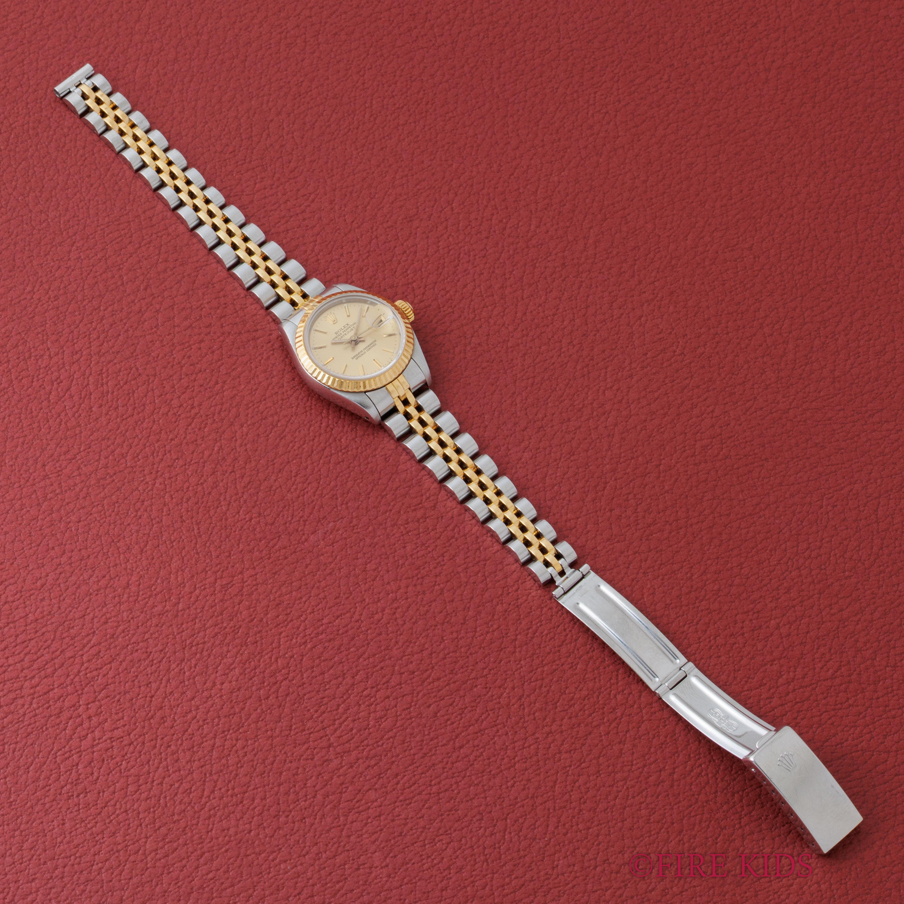 ロレックス デイトジャスト 自動巻き 1987年製 レディース コンビ Ref.69173 シャンパンダイヤル