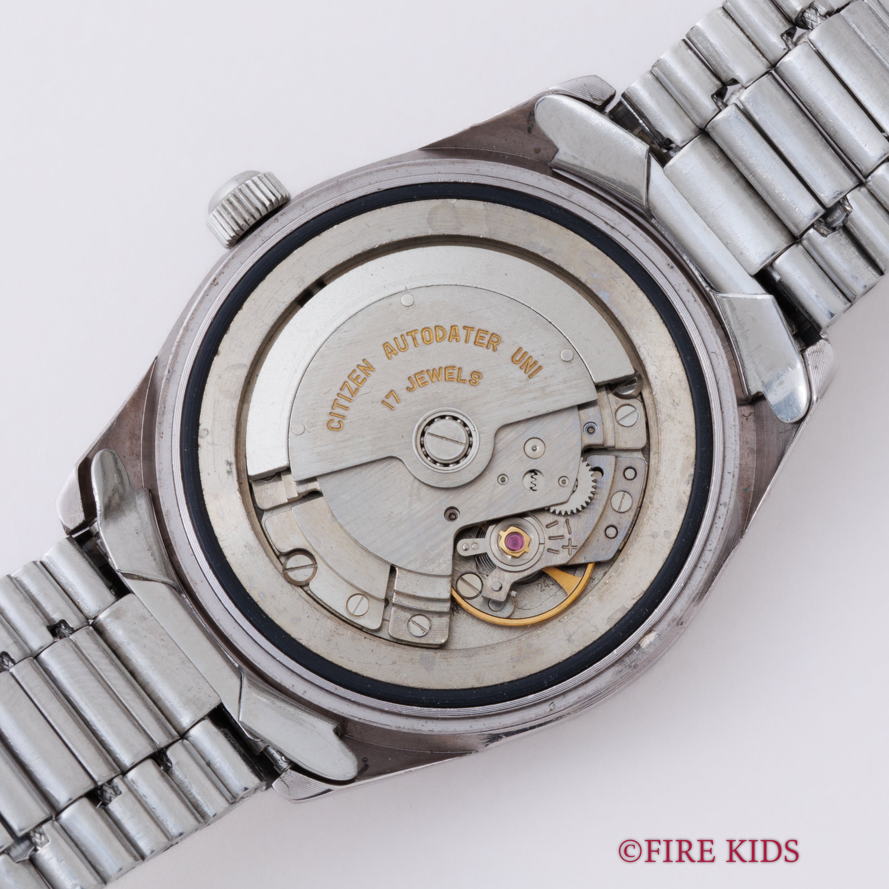 シチズン オートデーター ユニ パラウォーター 1964年製 ブラックミラー 自動巻き 取説、タグ付き