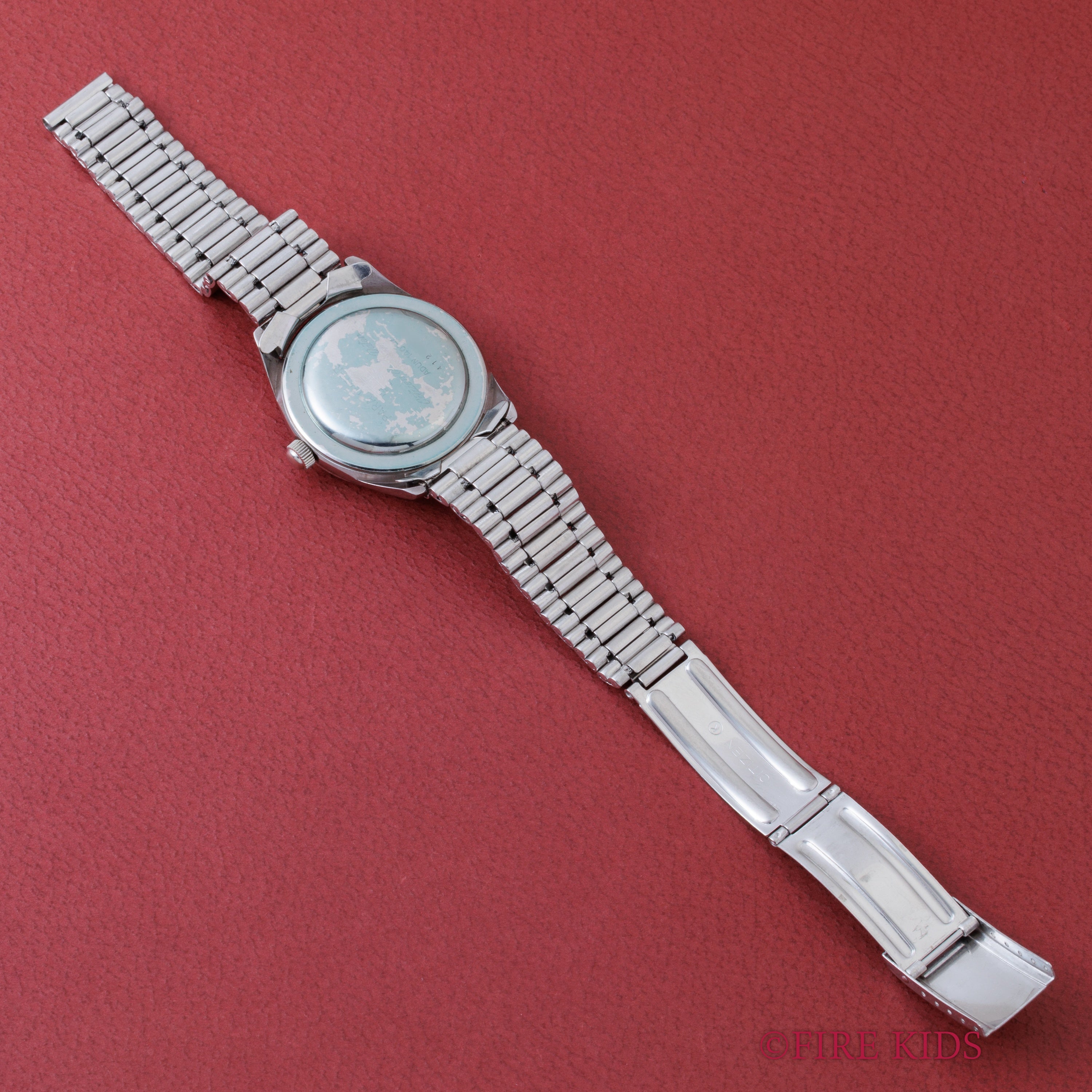 シチズン オートデーター ユニ パラウォーター 1964年製 ブラックミラー 自動巻き 取説、タグ付き