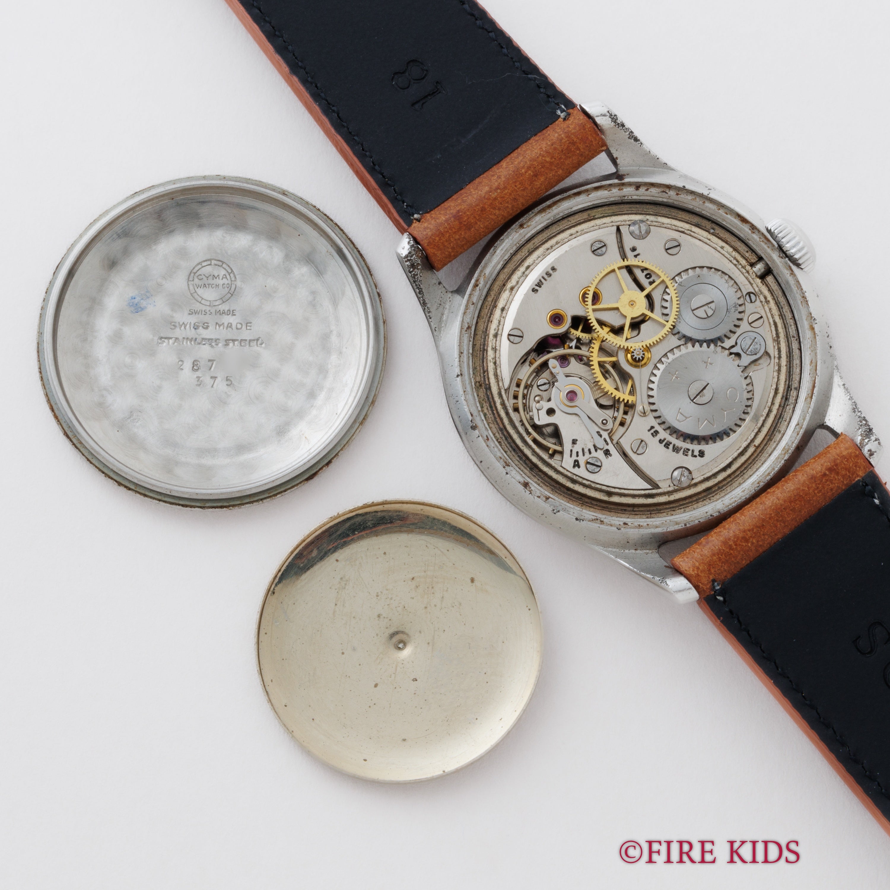 シーマ 1950年代製 ウォータースポーツ スクリューバックケース 手巻き