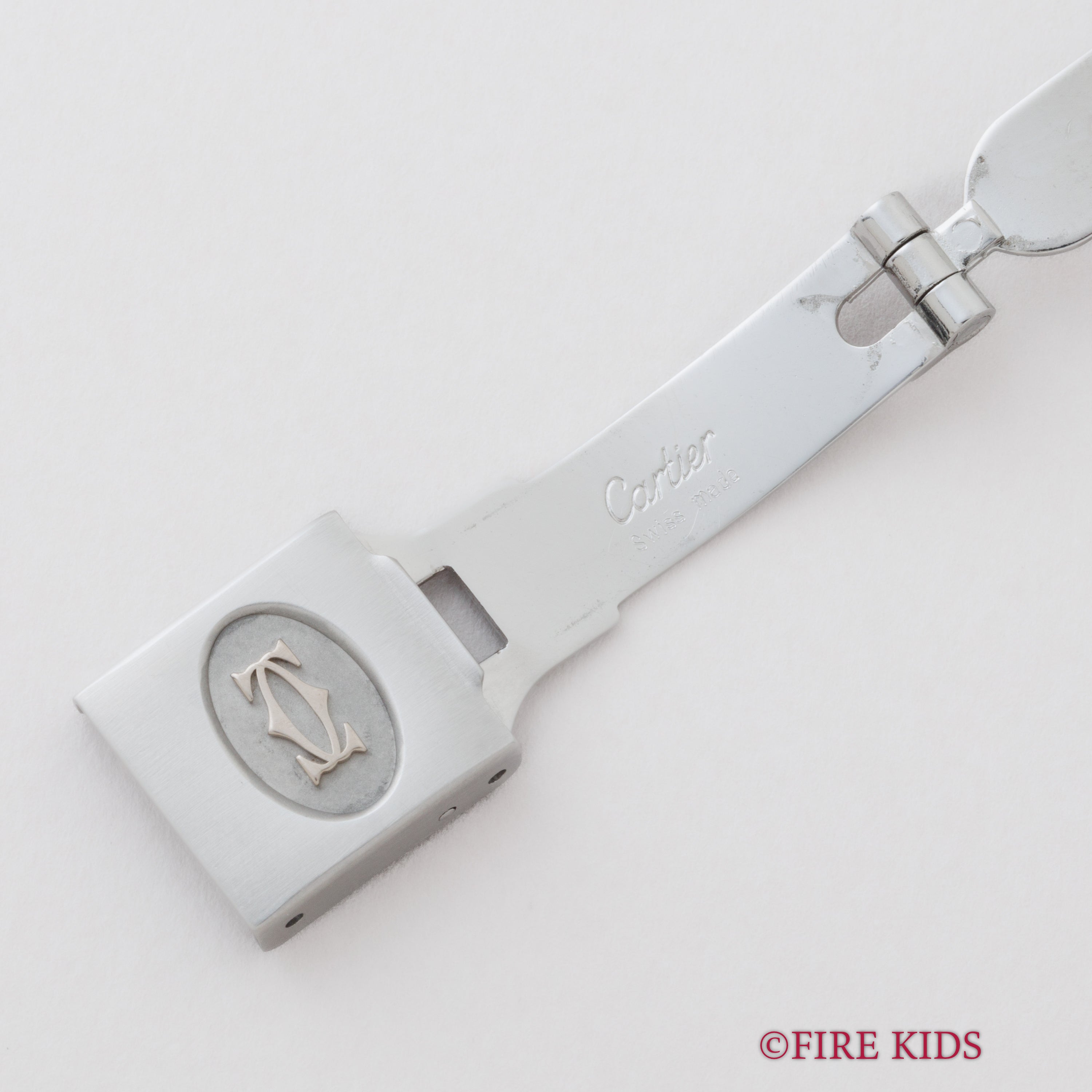 カルティエ サントス オクタゴン 1980年代製 Ref.2965 LMサイズ SS ホワイトローマンダイヤル