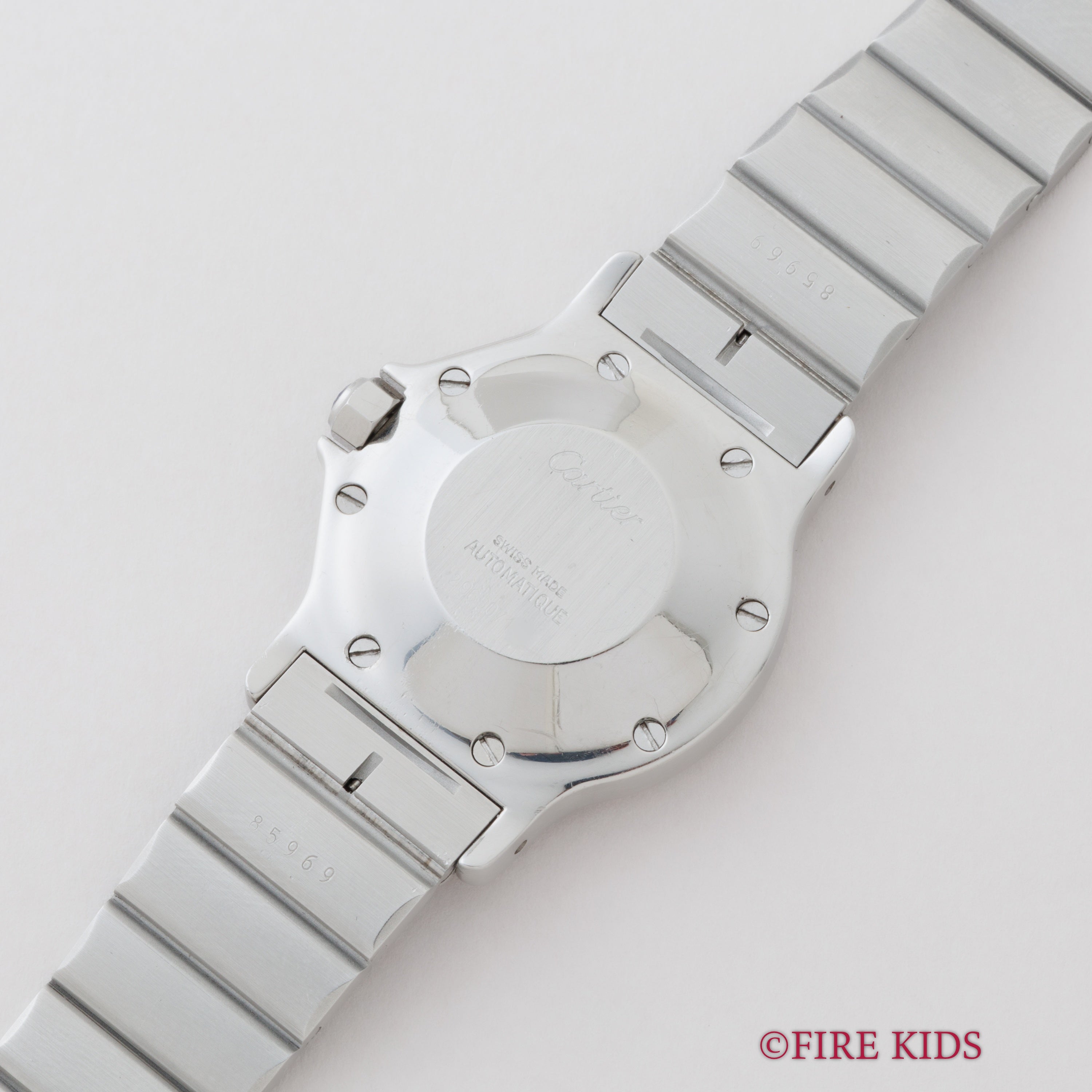 カルティエ サントス オクタゴン 1980年代製 Ref.2965 LMサイズ SS ホワイトローマンダイヤル