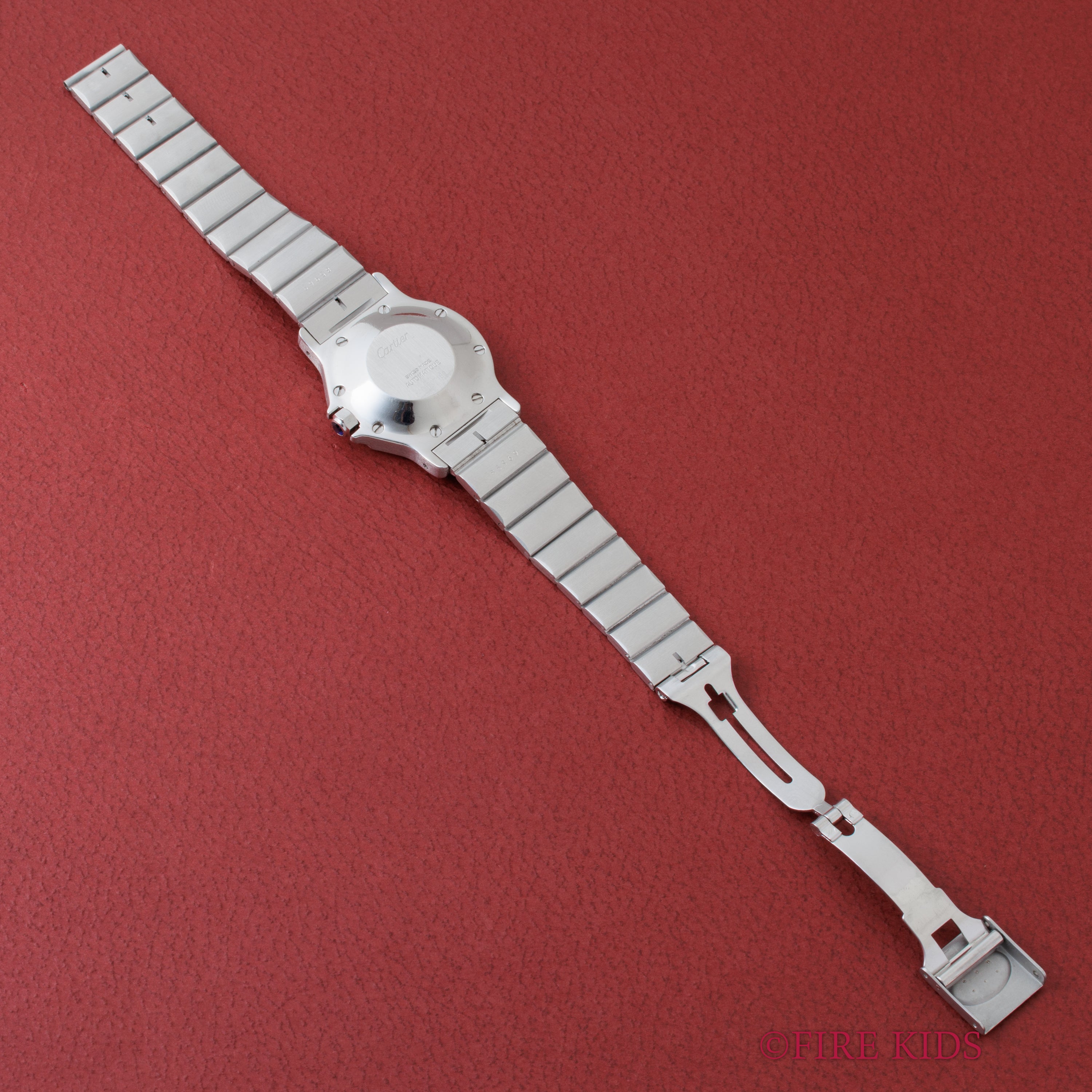 カルティエ サントス オクタゴン 1980年代製 Ref.2965 LMサイズ SS ホワイトローマンダイヤル