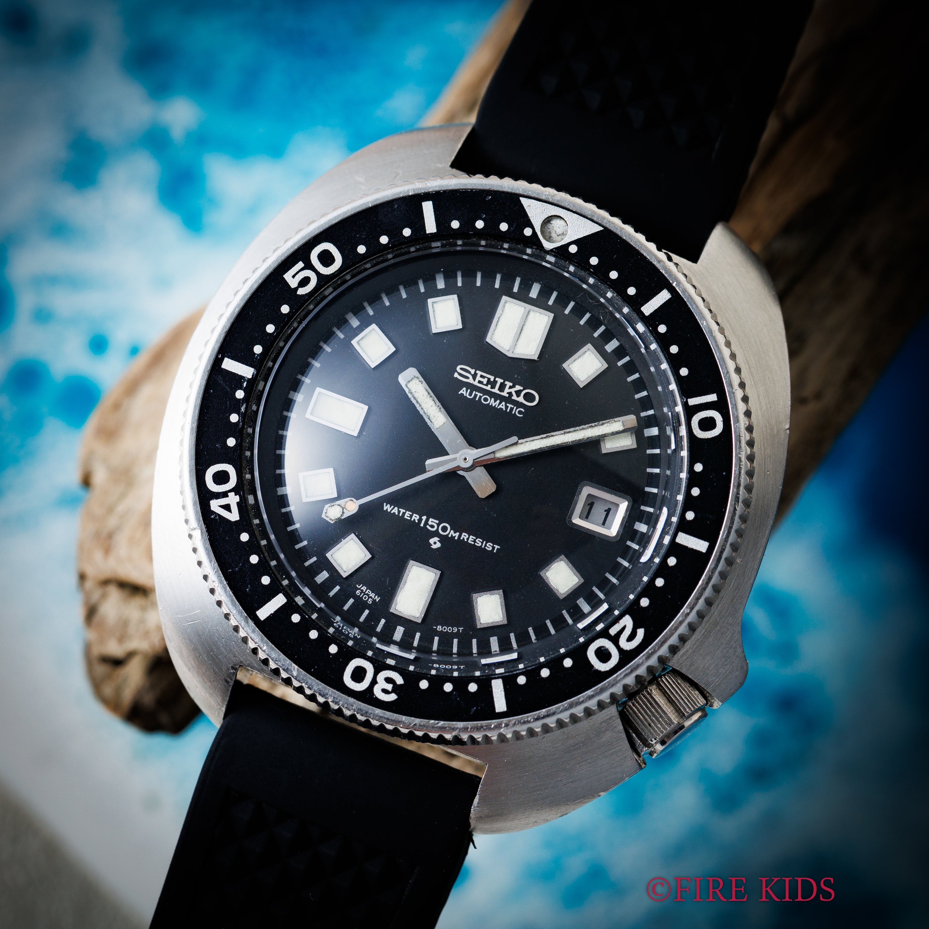 セイコー 150mダイバー 2nd後期 植村ダイバー 1975年製 自動巻き Ref.6105-8110