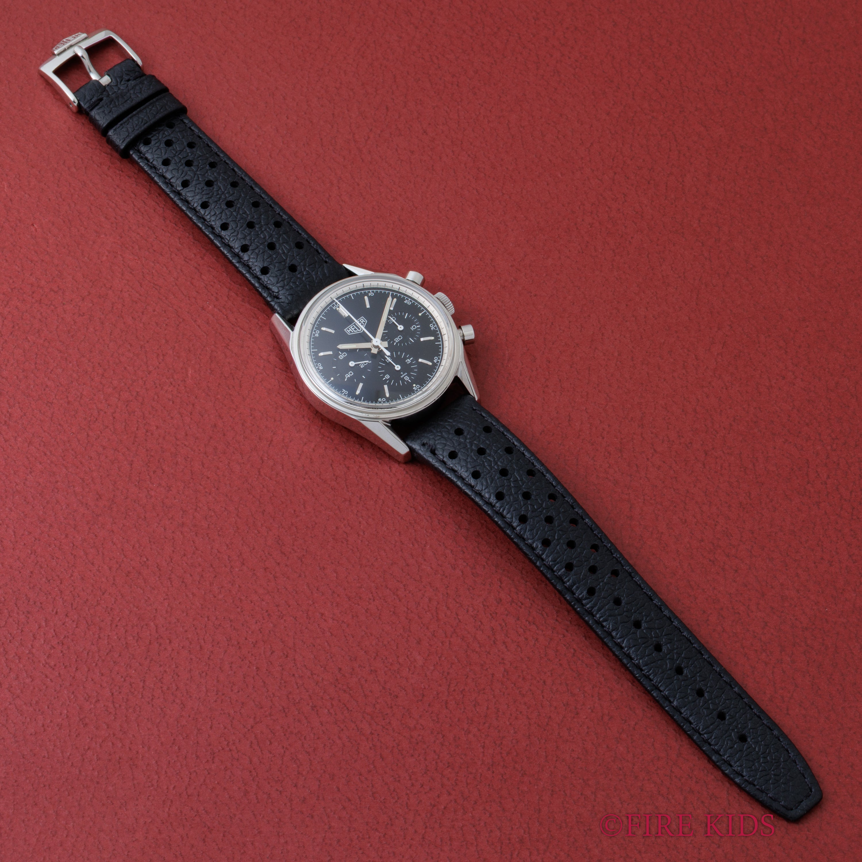 ホイヤー カレラ クラシック 1990年代製 Ref.CS3111 手巻き Cal.1873 黒文字盤 純正尾錠