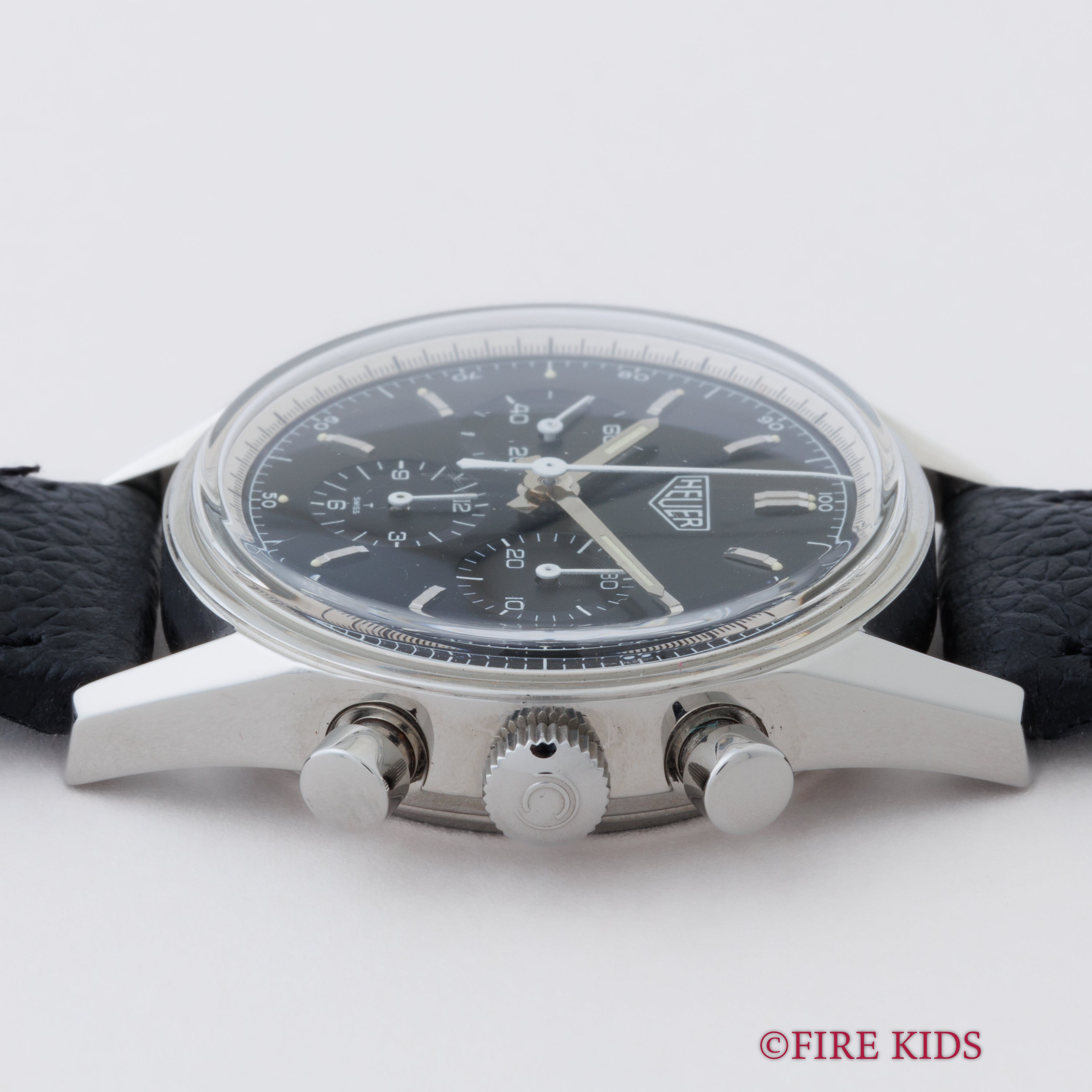 ホイヤー カレラ クラシック 1990年代製 Ref.CS3111 手巻き Cal.1873 黒文字盤 純正尾錠