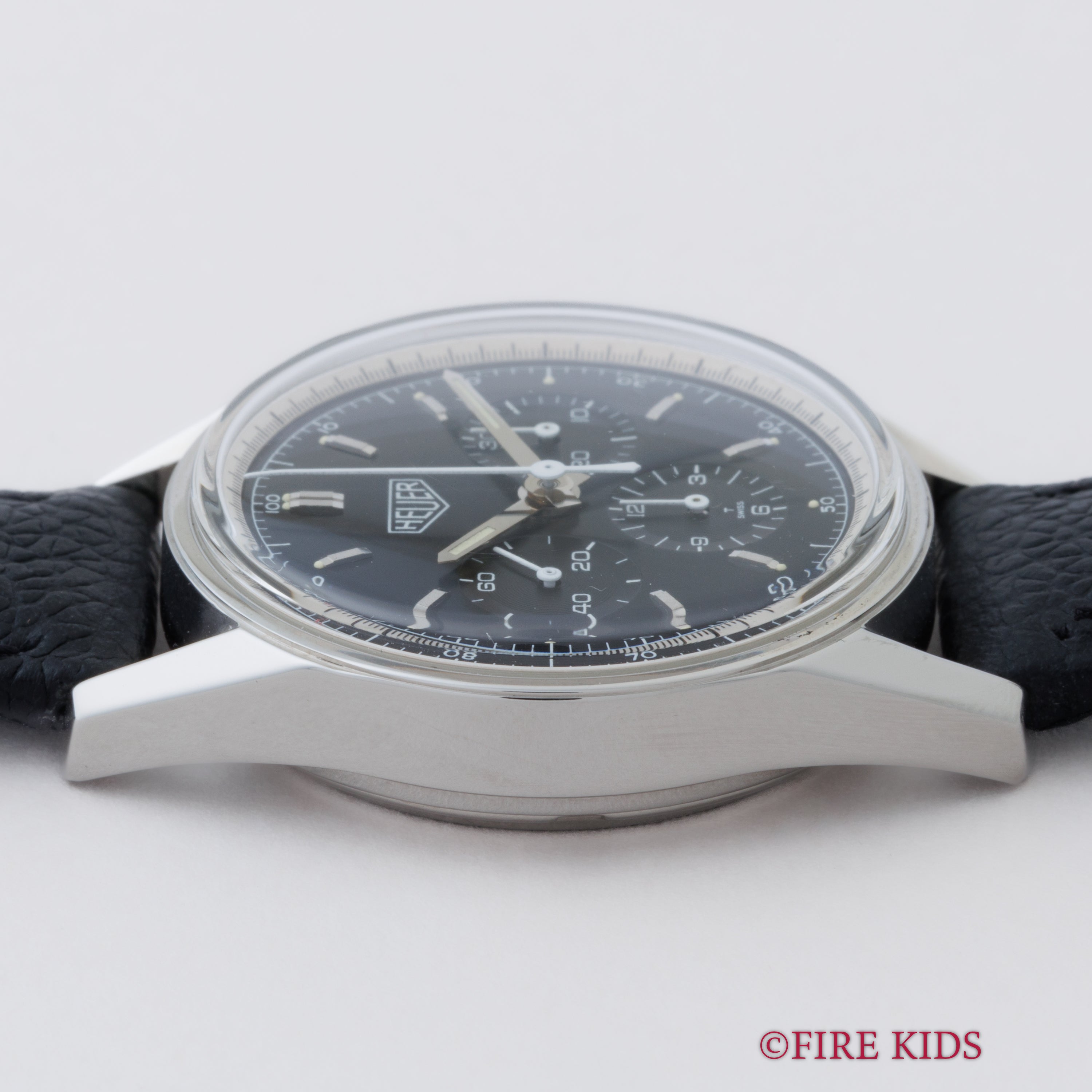 ホイヤー カレラ クラシック 1990年代製 Ref.CS3111 手巻き Cal.1873 黒文字盤 純正尾錠