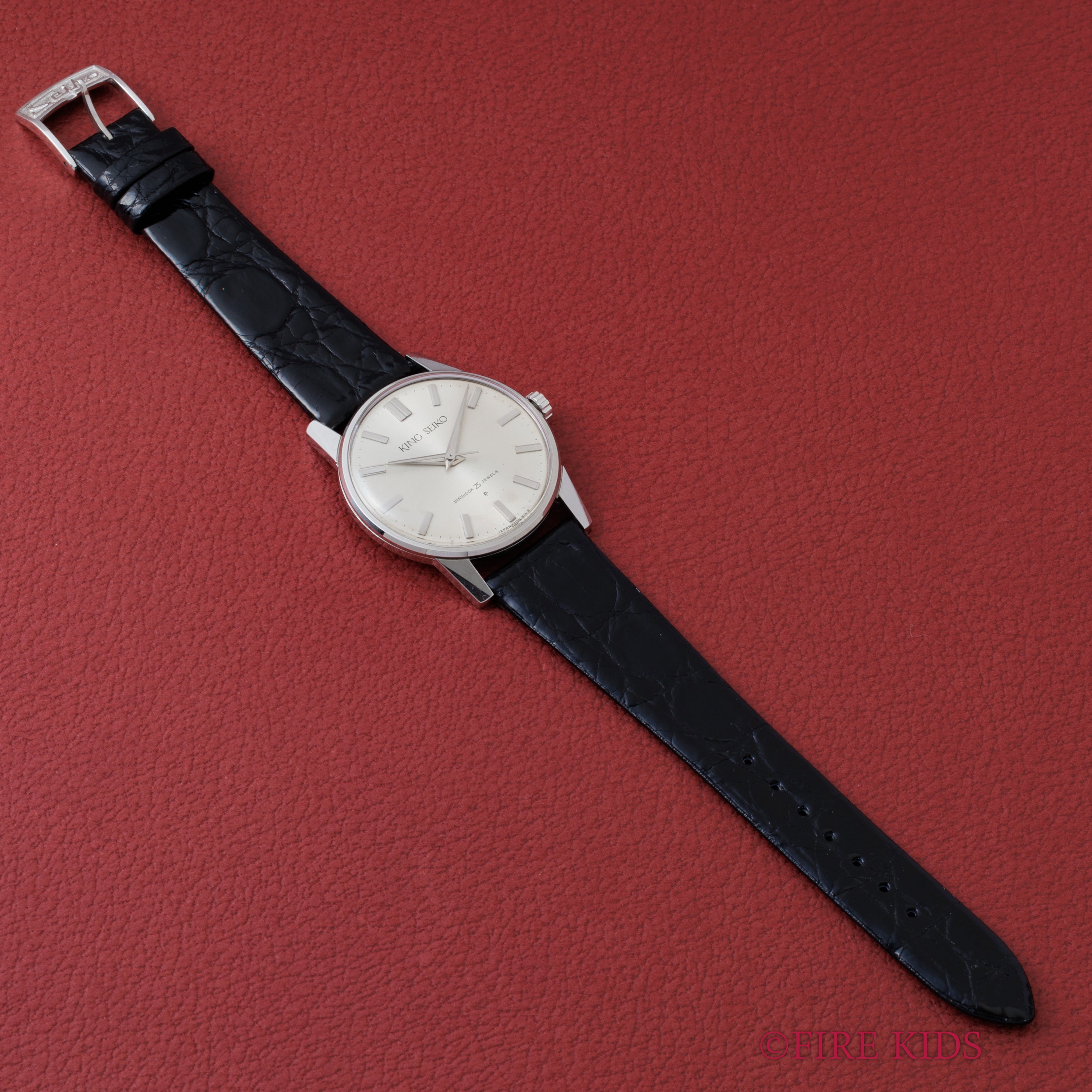 未使用アンティークキングセイコー手巻GF竜頭1個　ム618 キングセイコー ファーストモデル 1964年製 ステンレスケース 手巻き