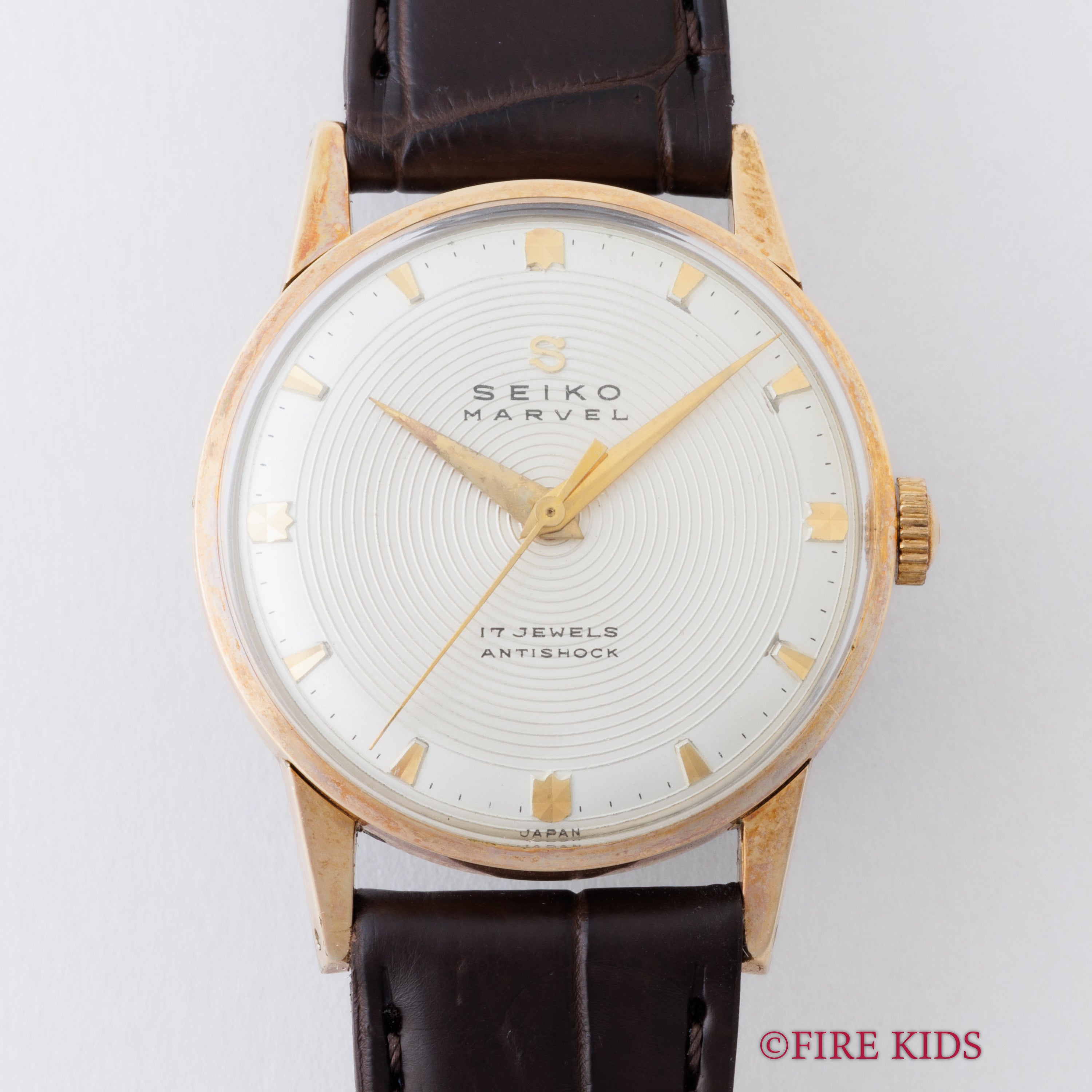 セイコー マーベル 1957年製(昭和32年製) Ref.14033 14金張 レコード文字