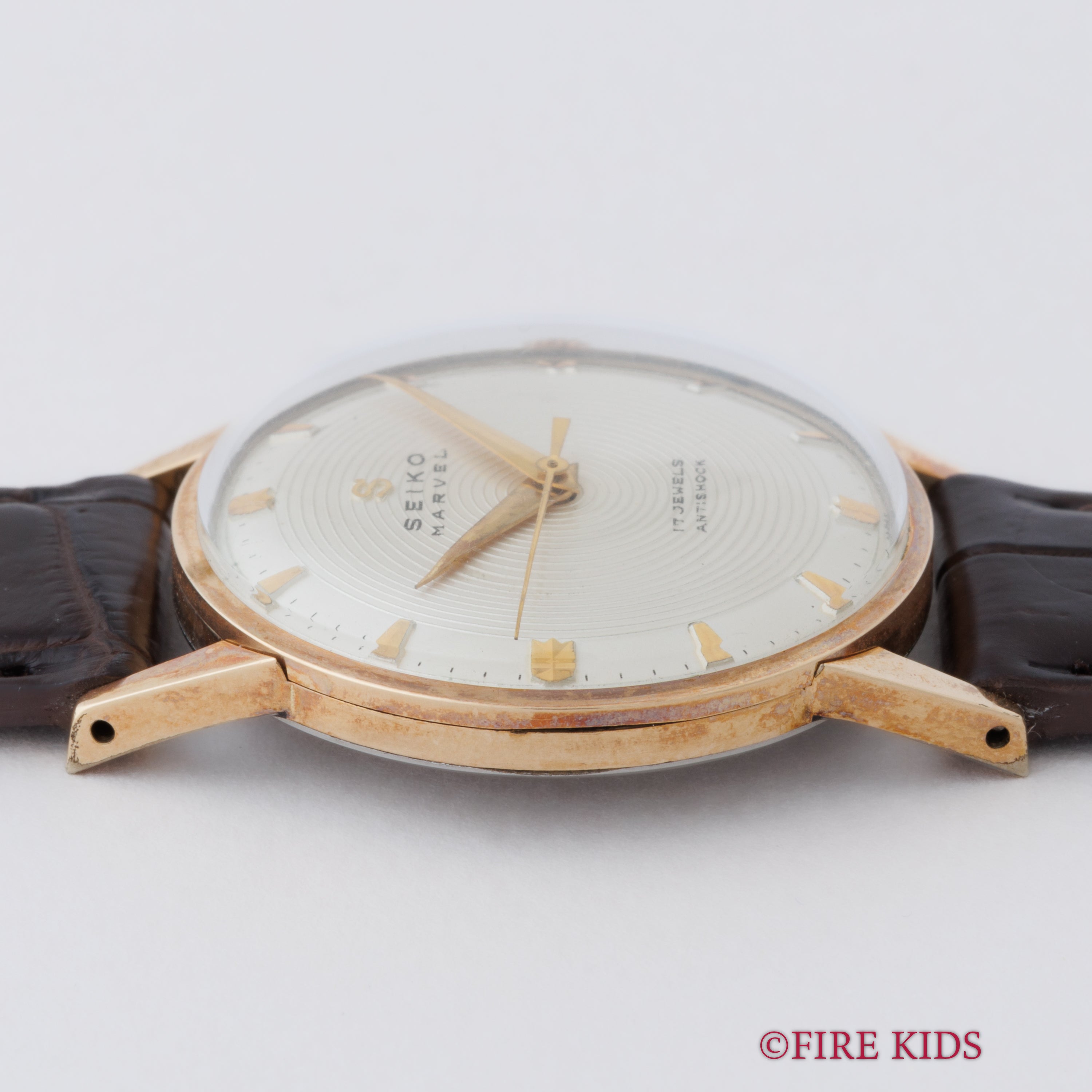 セイコー マーベル 1957年製(昭和32年製) Ref.14033 14金張 レコード文字盤  手巻き