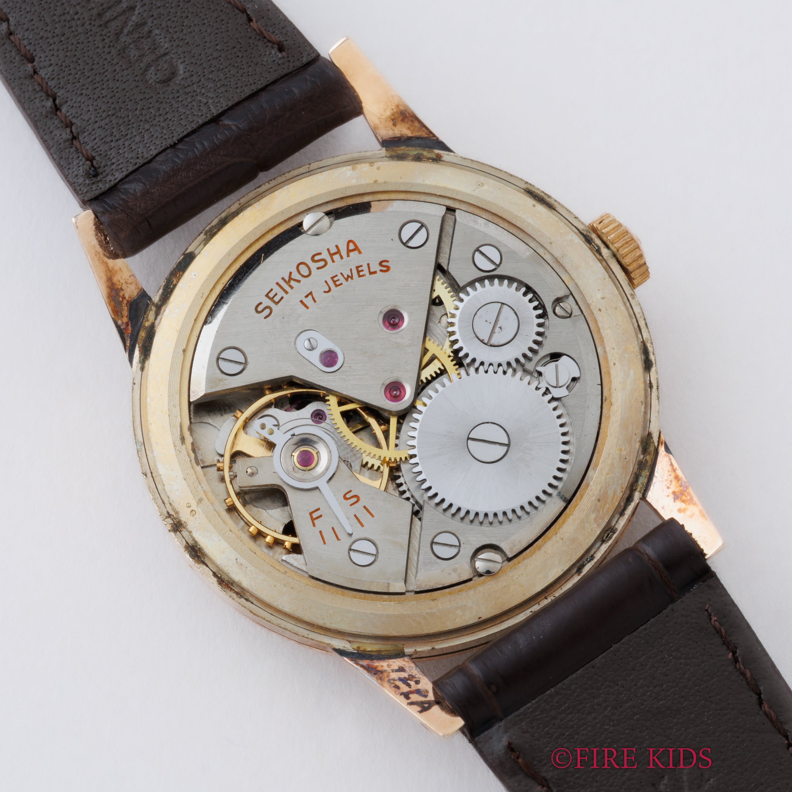 セイコー マーベル 1957年製(昭和32年製) Ref.14033 14金張 レコード文字盤  手巻き