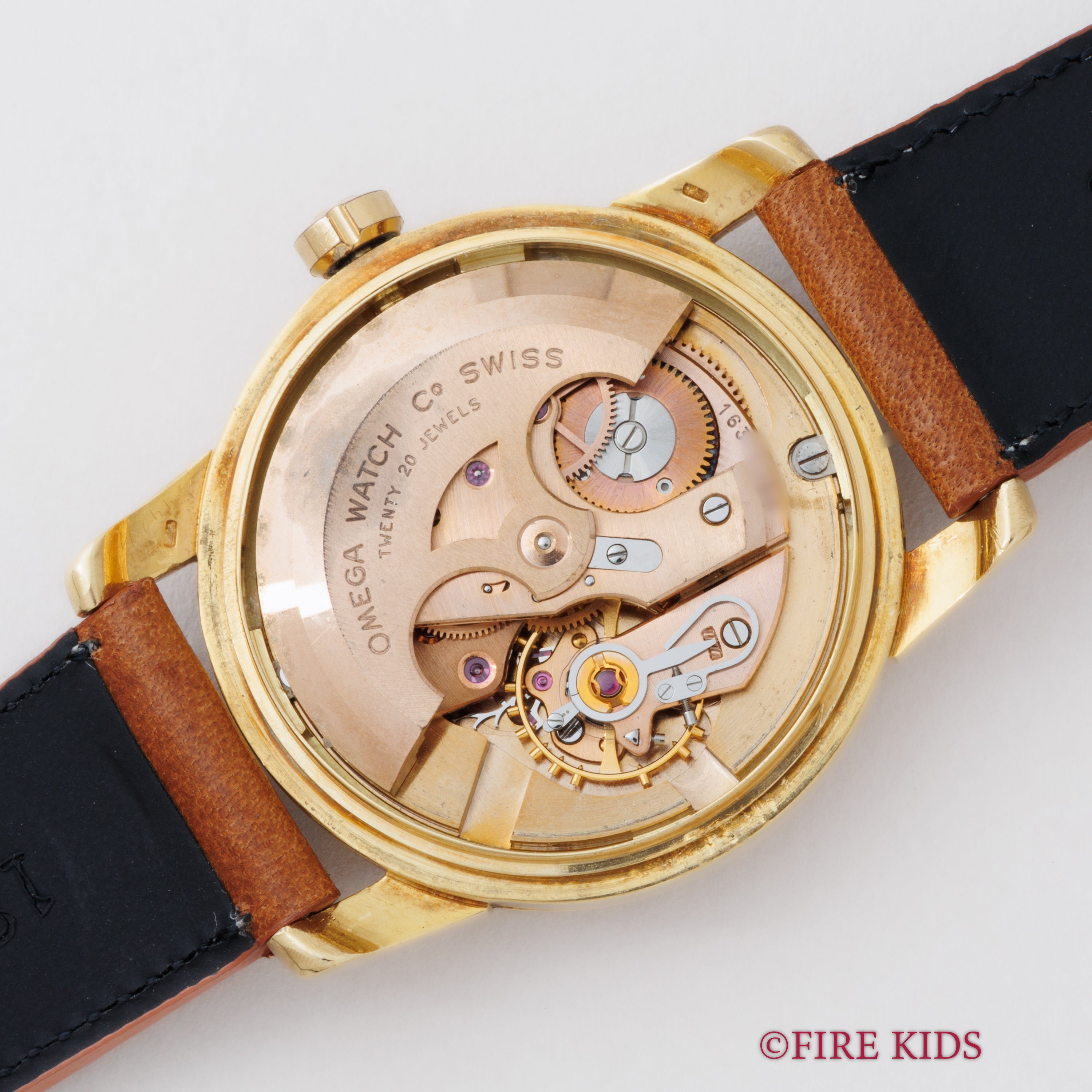 オメガ 18金無垢シーマスター 1958年製 全回転ローター自動巻 Cal.501 ツートンダイヤル