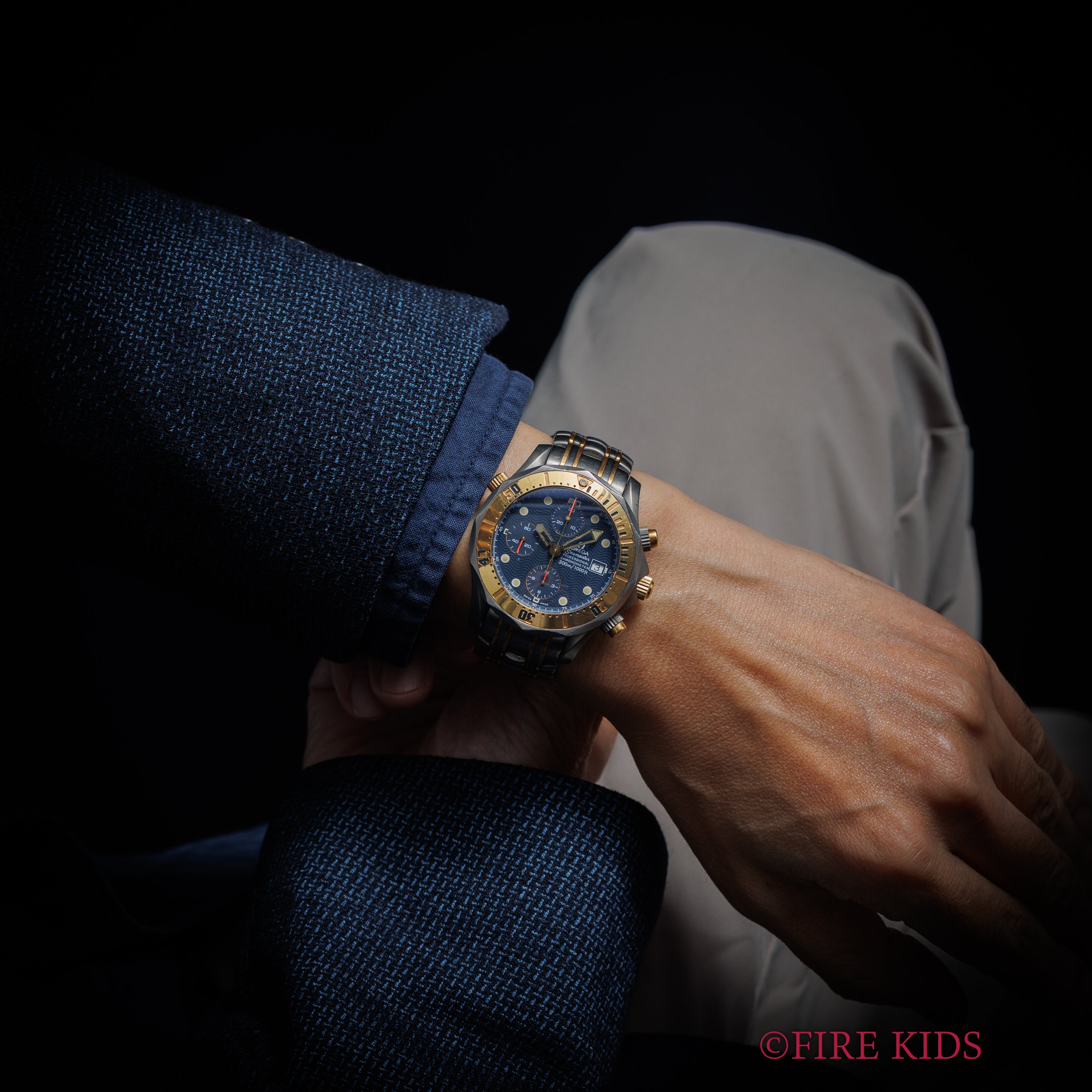 オメガ シーマスター Ref.2297.80.00 1986年製 クロノグラフ チタンコンビ