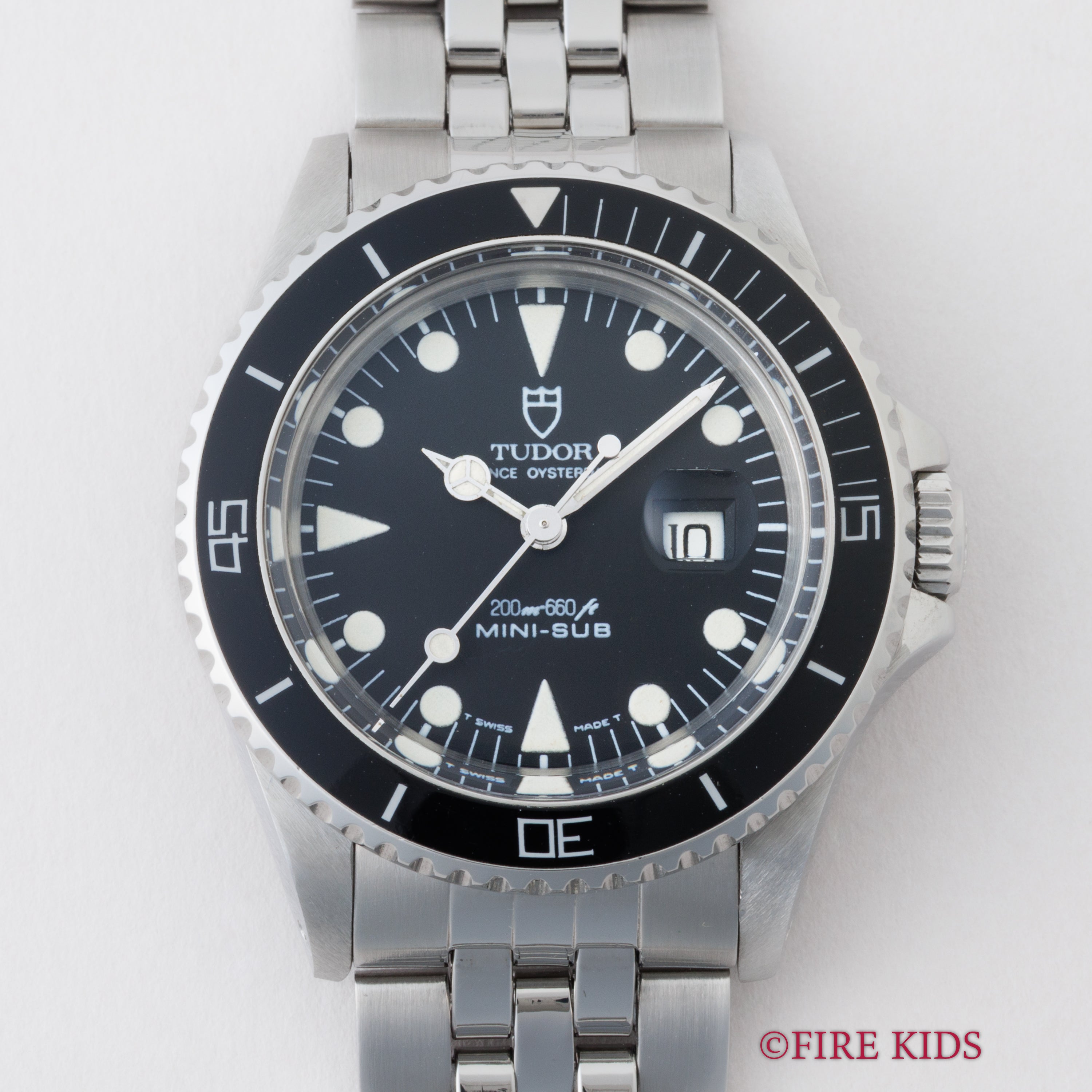 チューダー ミニサブ 1989年製 Ref.73090 ブラックダイヤル 王冠リューズ トリチウム夜光