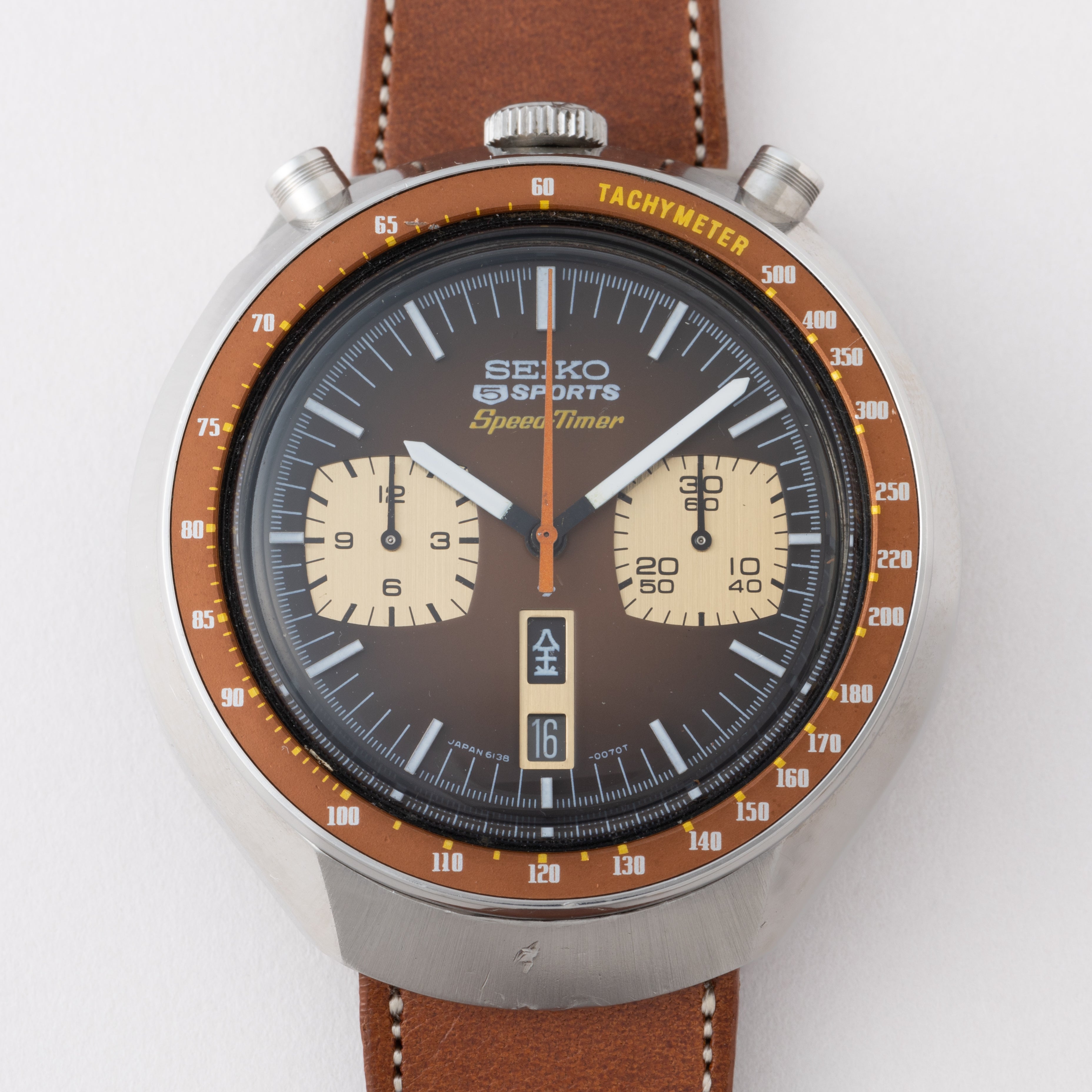 セイコー 5スポーツ スピードタイマー 茶馬 1972年製 Ref.6138-0011