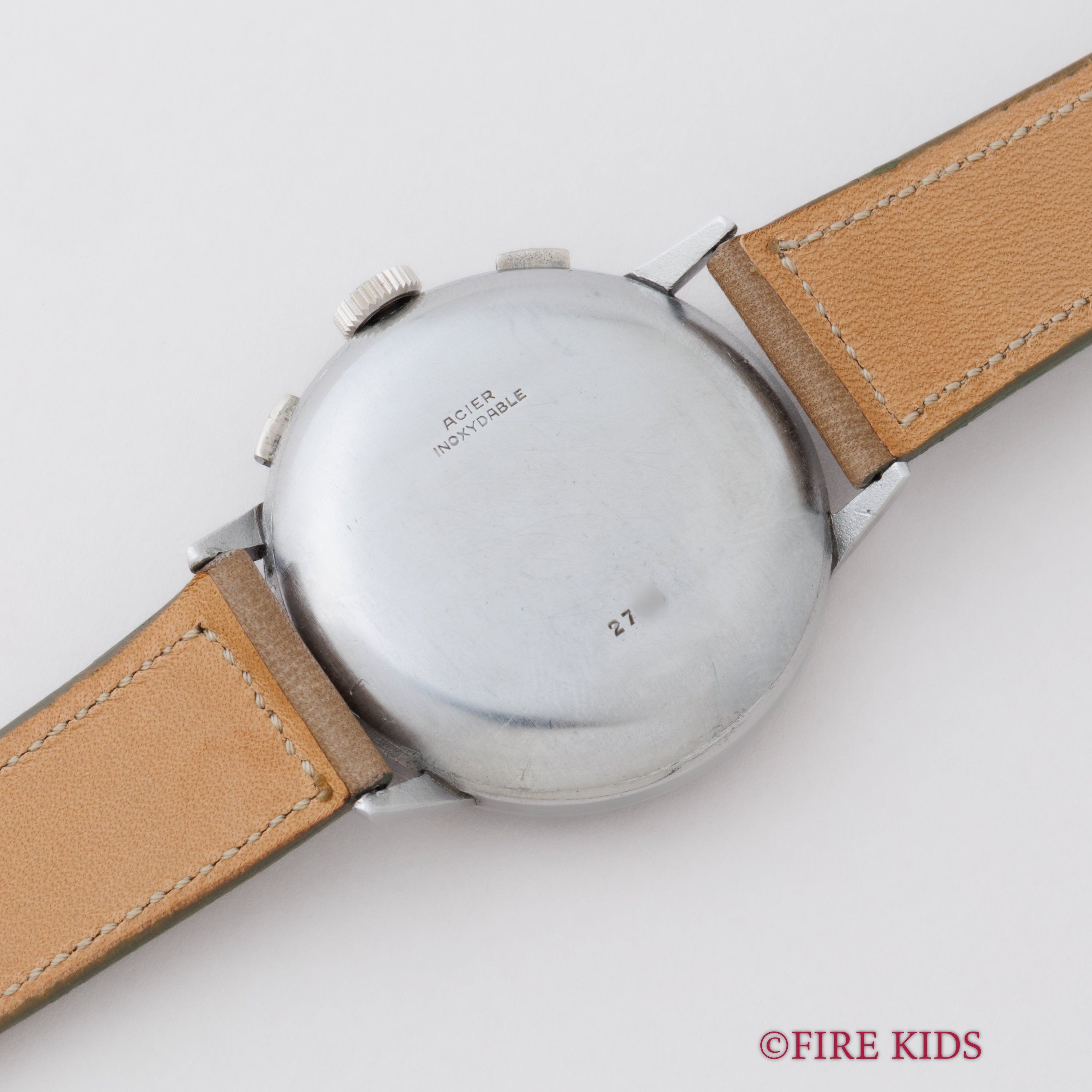 MULCO 38㎜2レジスタークロノグラフ 1940年代製 バルジュー22搭載 ブラックツートンダイヤル