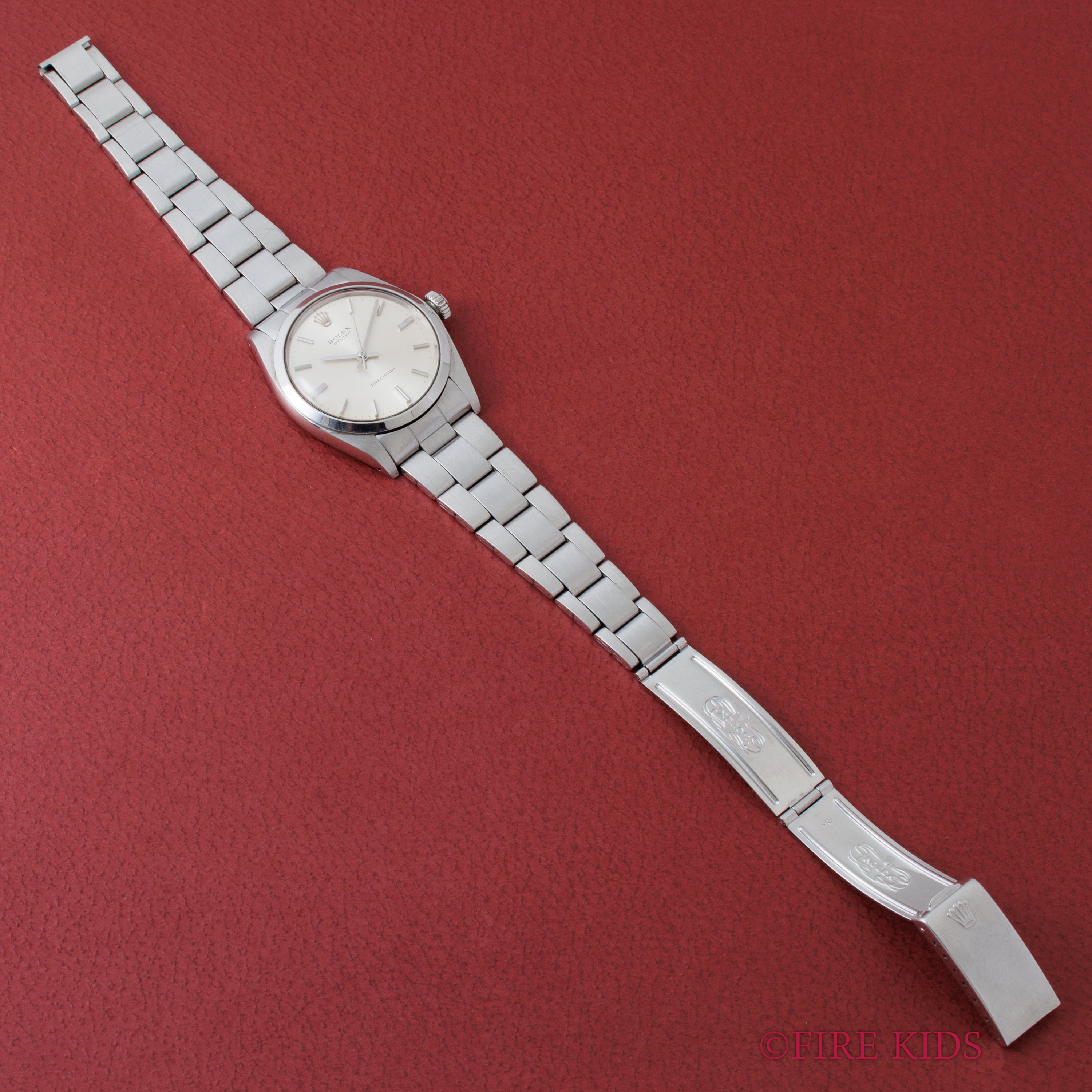 ロレックス オイスター 夜光なし ノンデイト 1970年製 Ref.6426 シルバーダイヤル 手巻 純正巻きブレス ドーム型風防