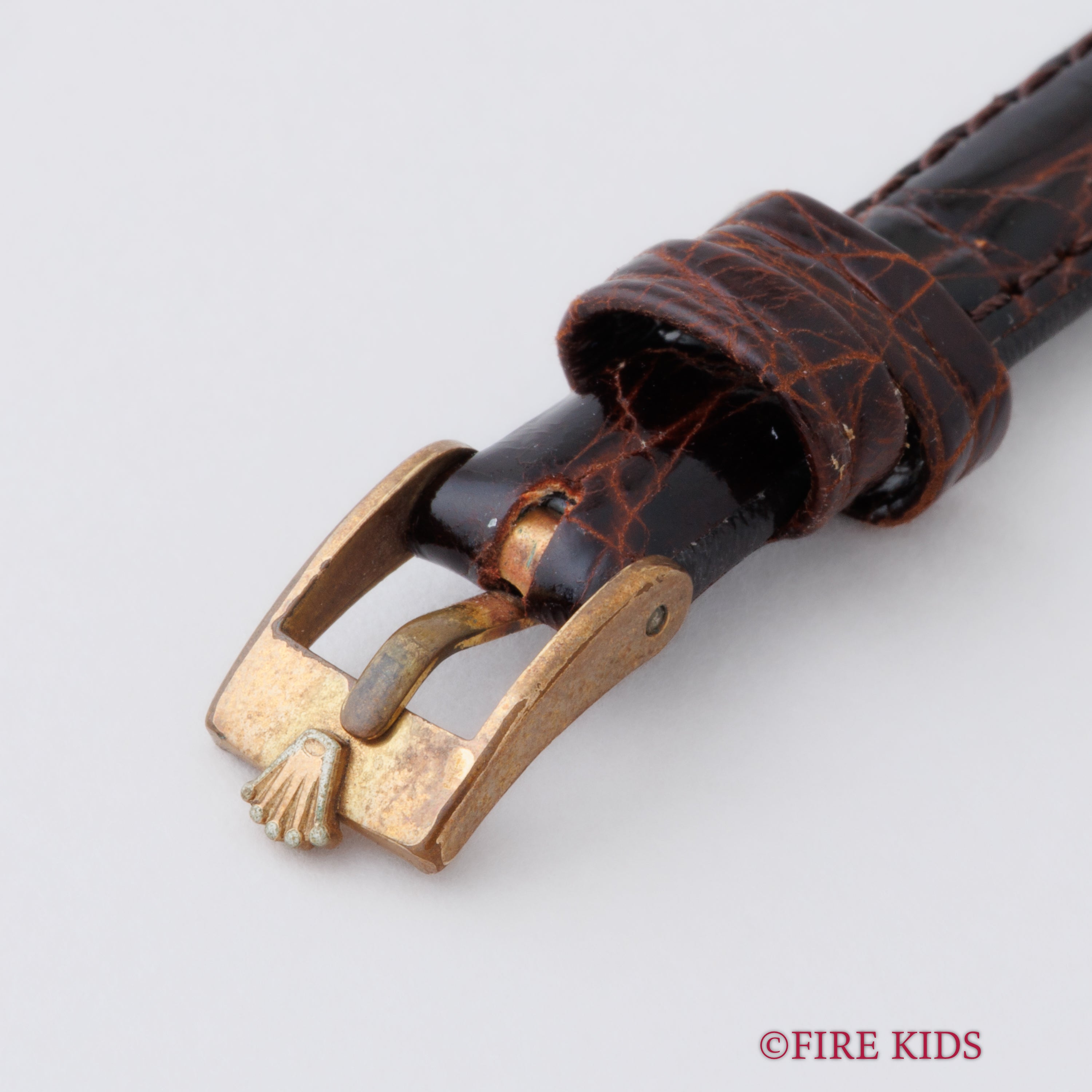 ロレックス 18金無垢スクエアケース プレシジョン レディース 純正尾錠付き 1970年製